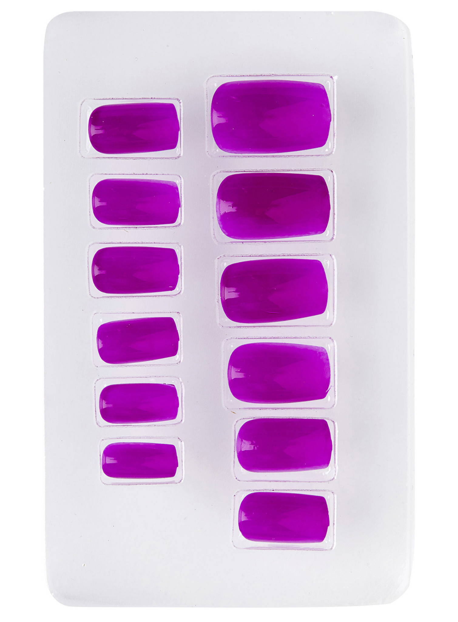Ombre Fingernägel neonviolett