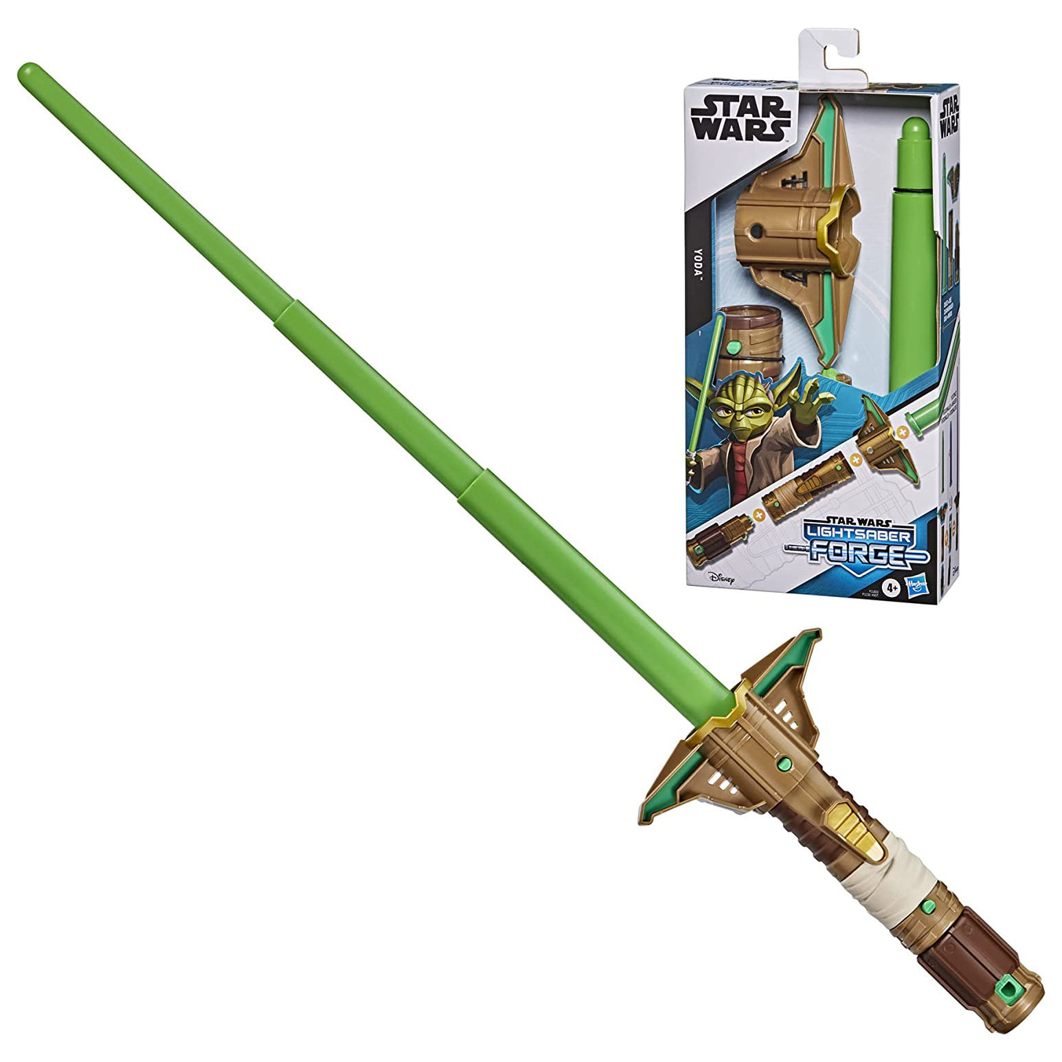 Star Wars Lightsaber Forge Yoda ausfahrbares grünes Lichtschwert