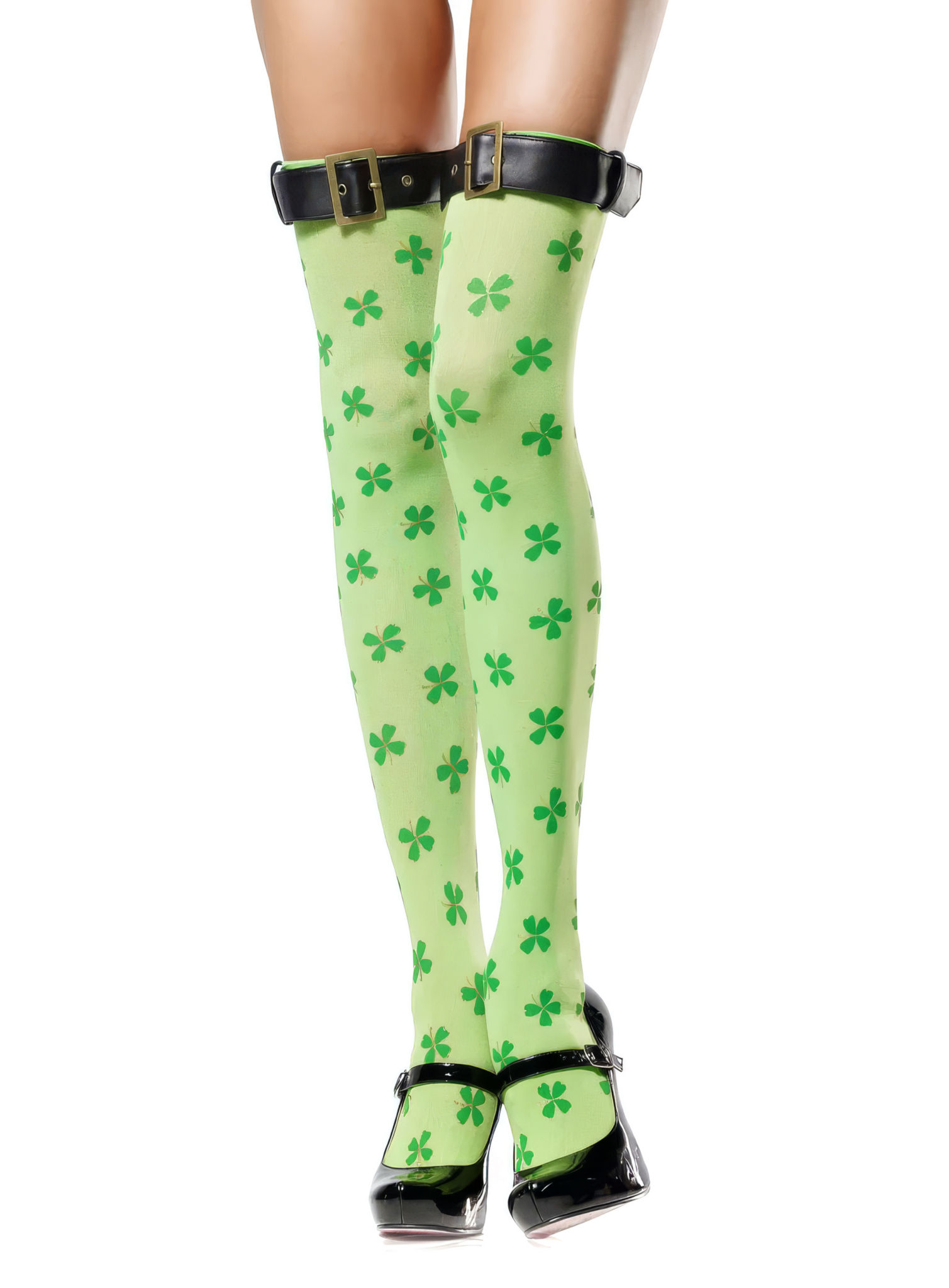 Sexy Kleeblatt Overknee Strümpfe