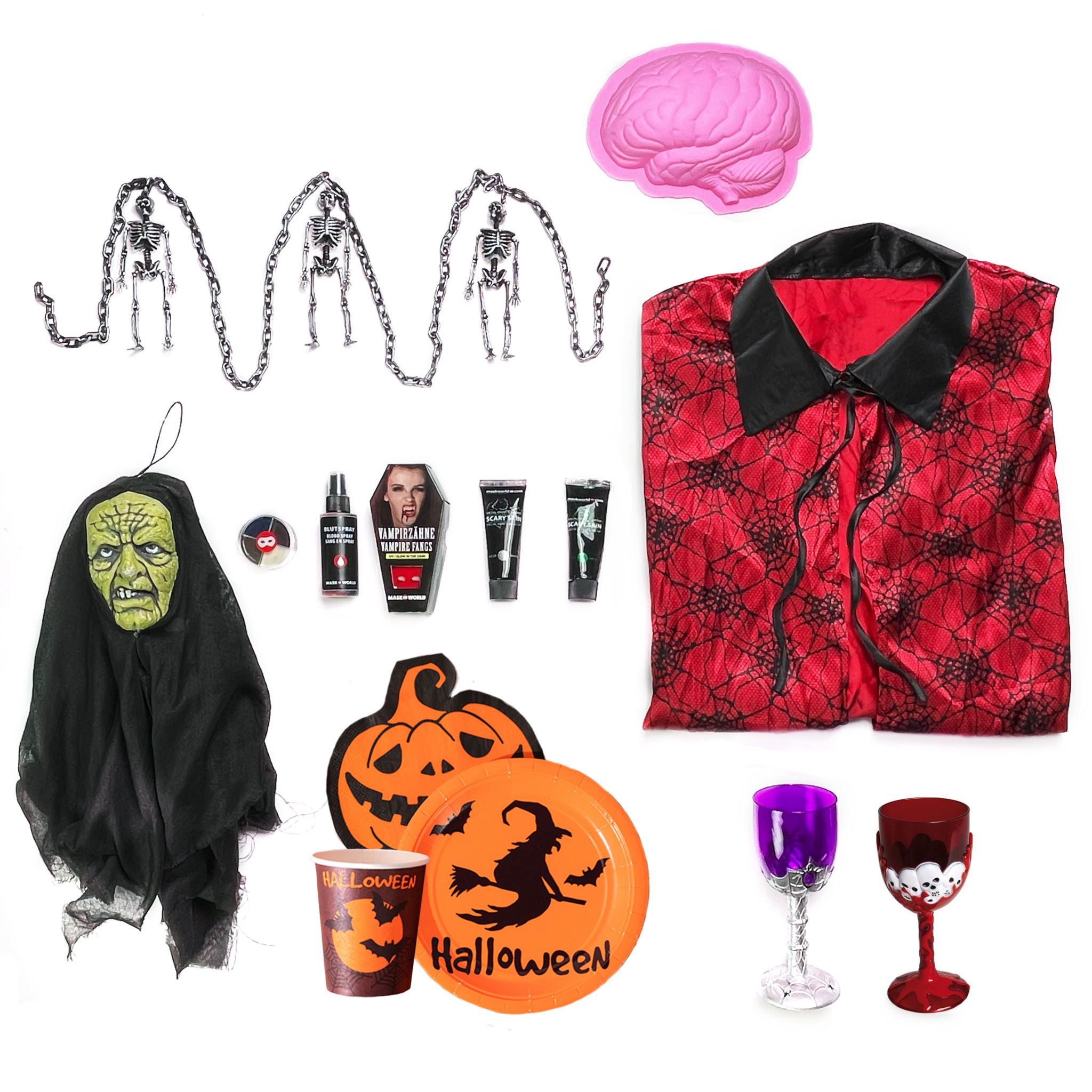 Halloween Party & Deko Box 34-teilig