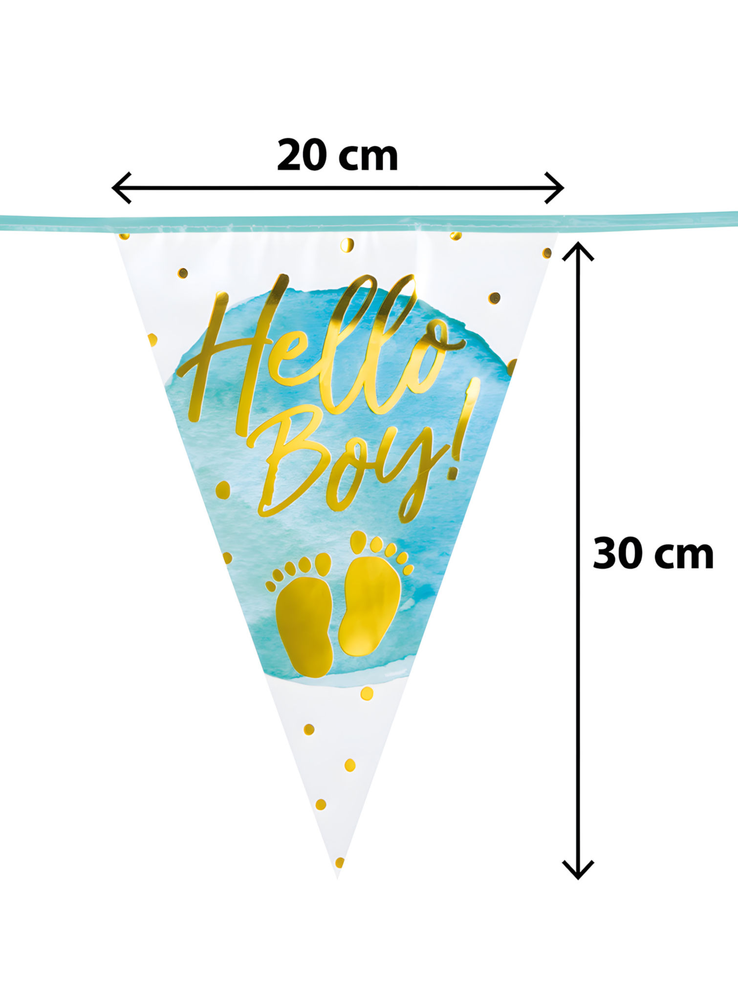 Hello Boy! Wimpelkette 6 Meter