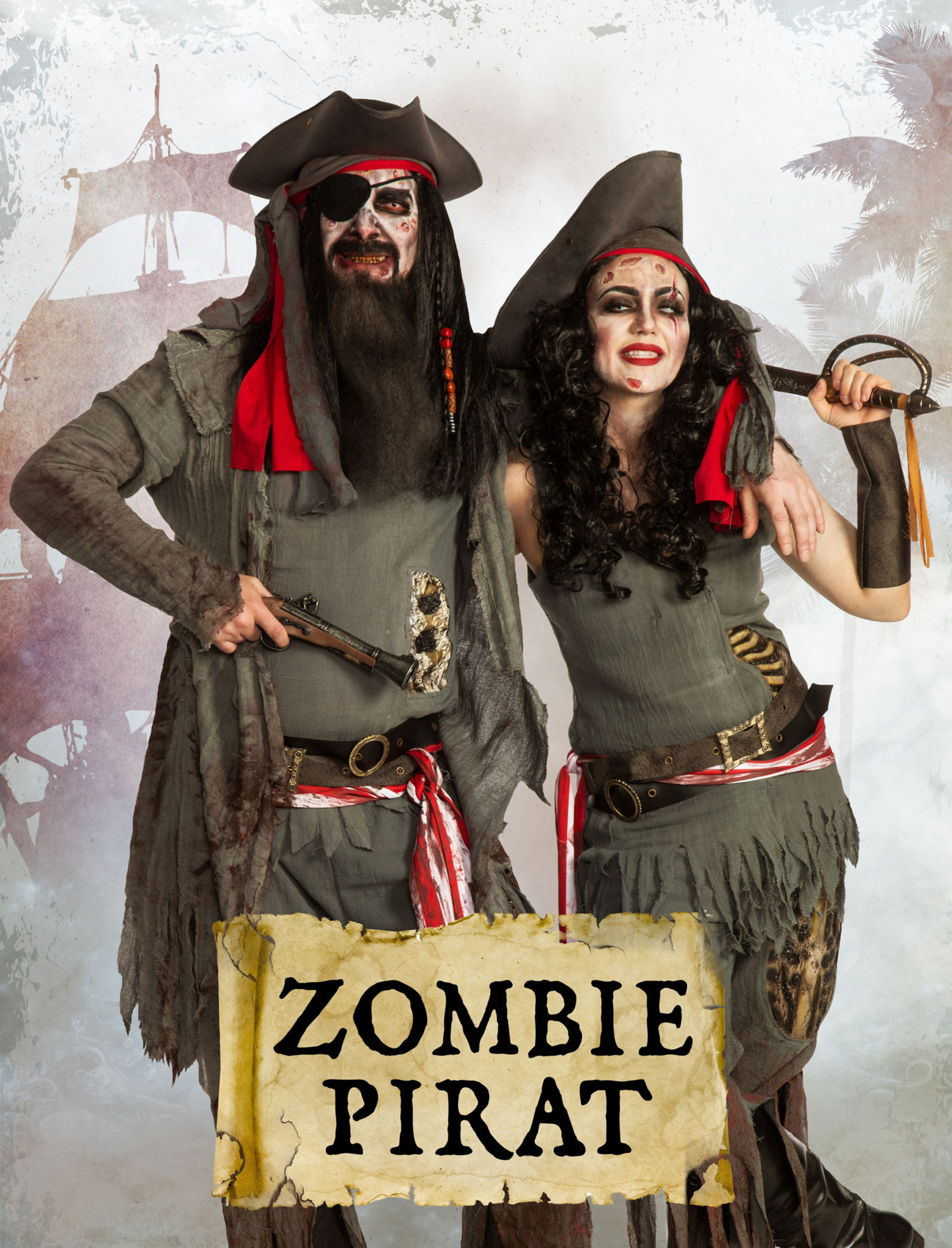 Zombie Pirat Kostüm