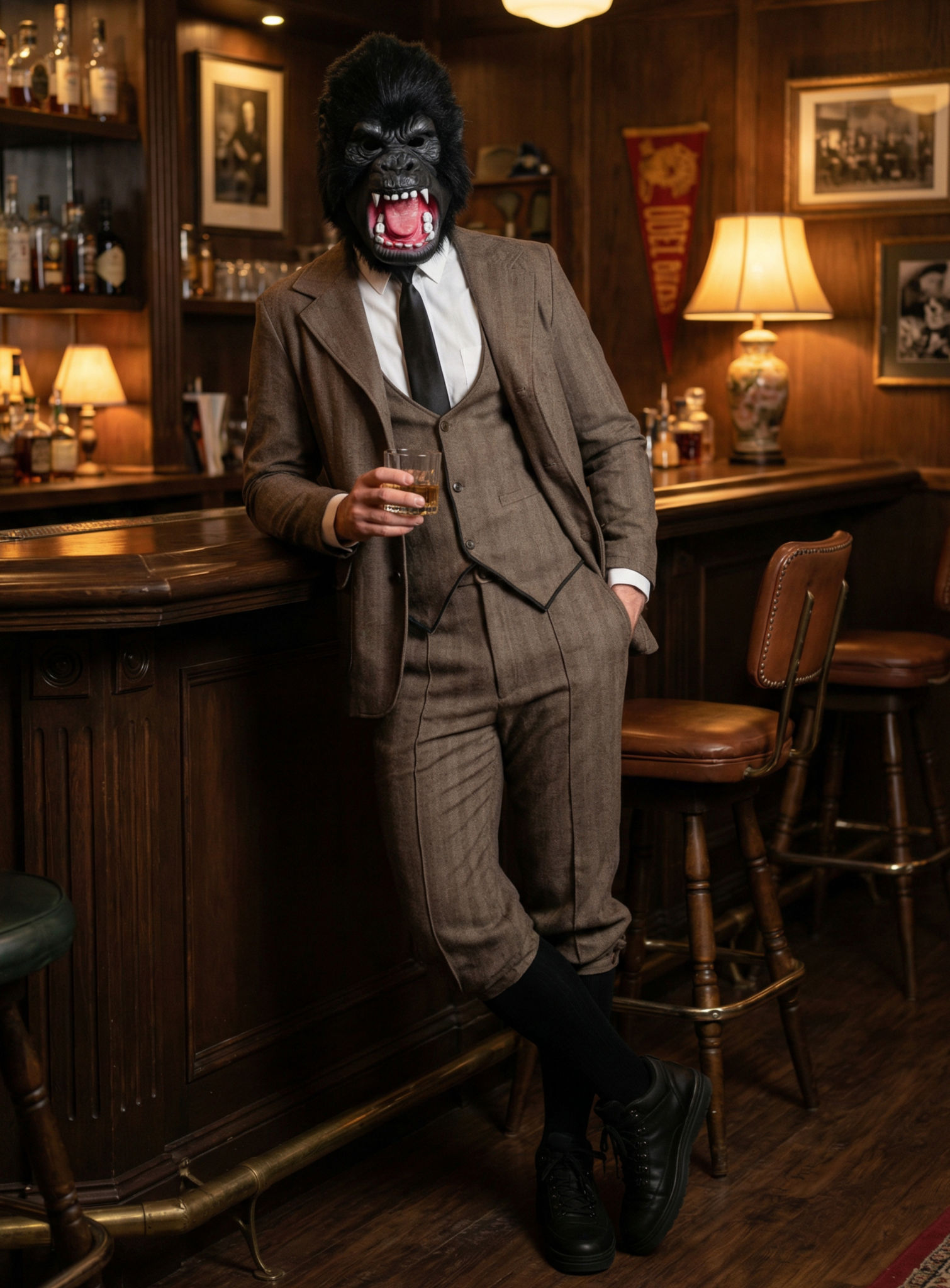 Boze Gorilla Masker Van Latex