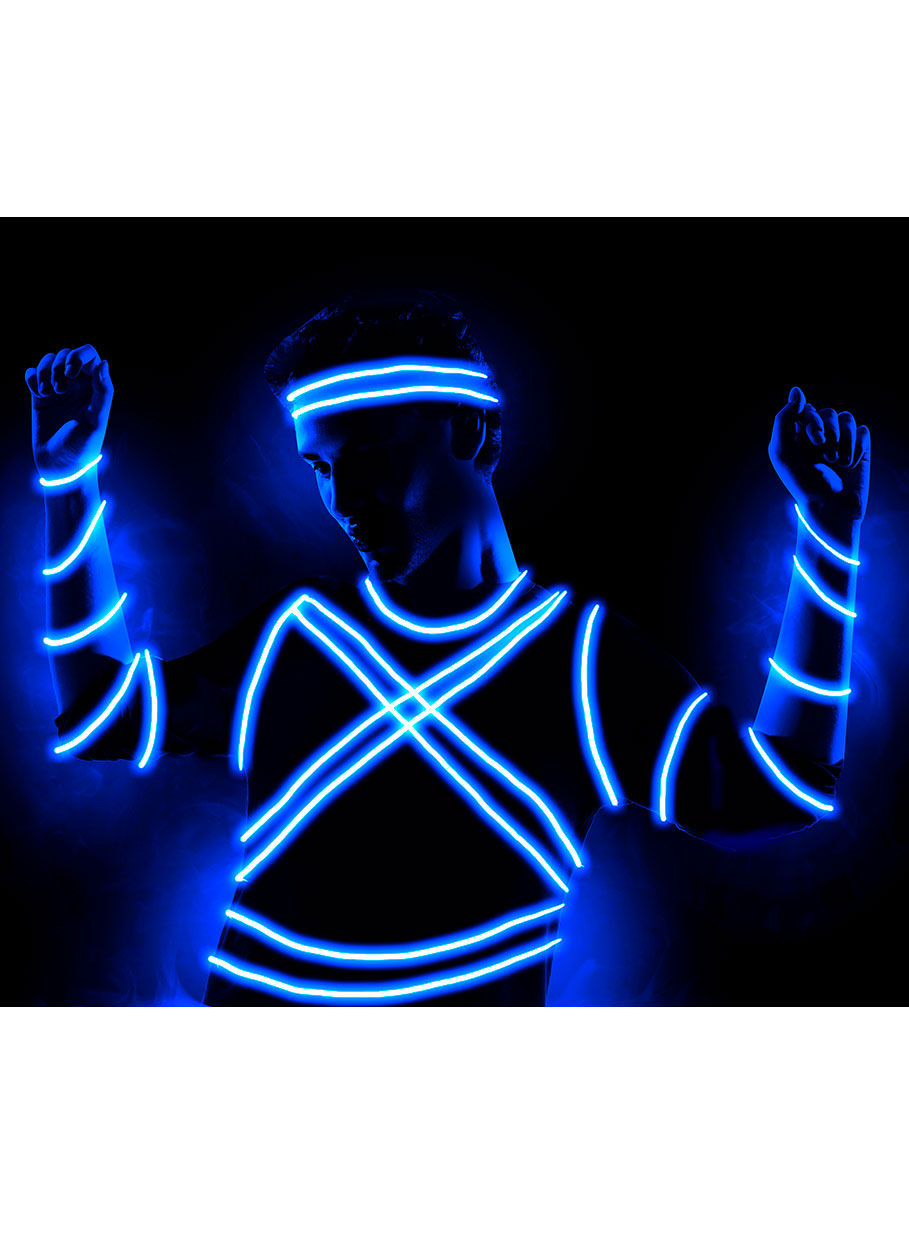 LED-Schnur blau, 5 Meter