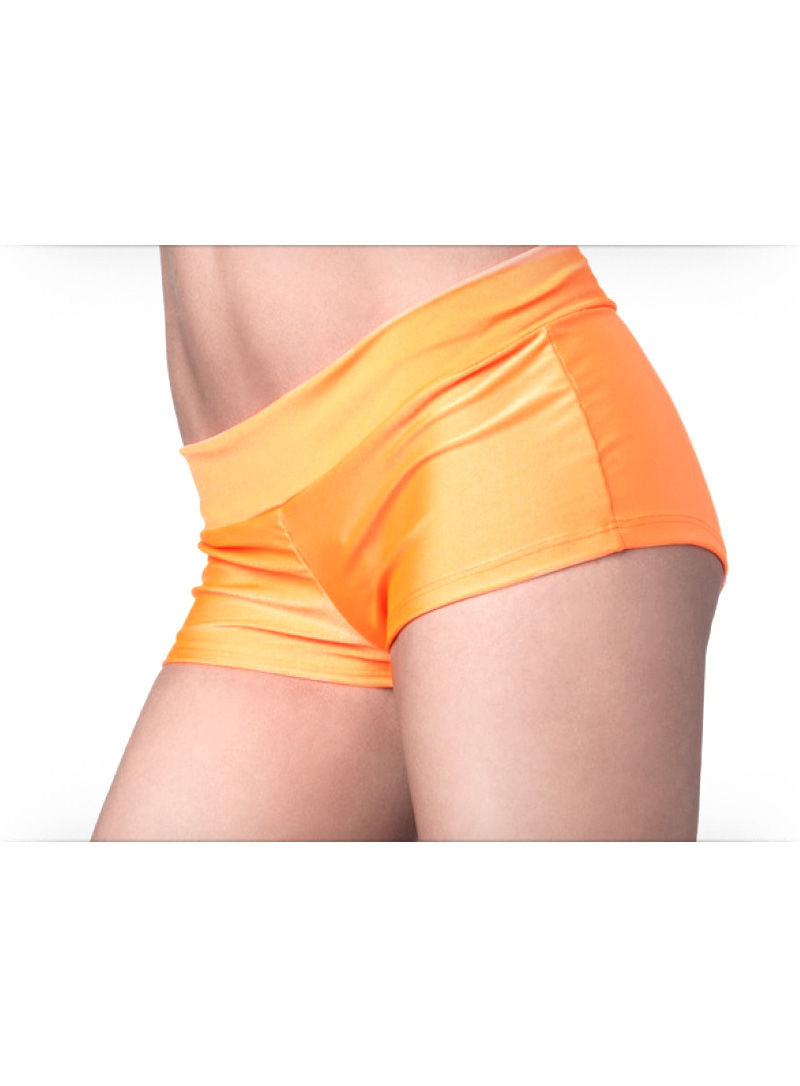 Stretch Mini Shorts orange