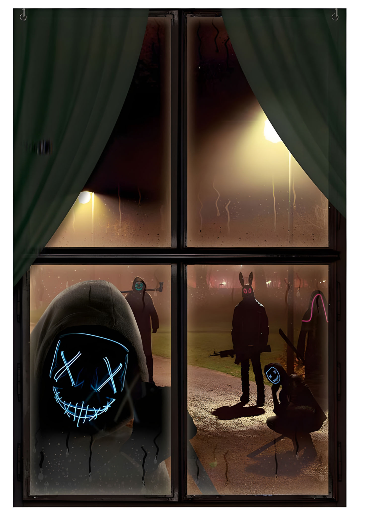 Horror Fensterbild – Halloweendeko 120 x 80 cm