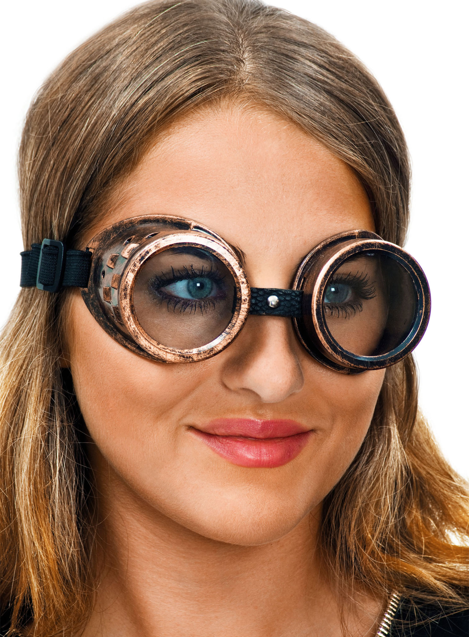 Steampunk Brille kupfer