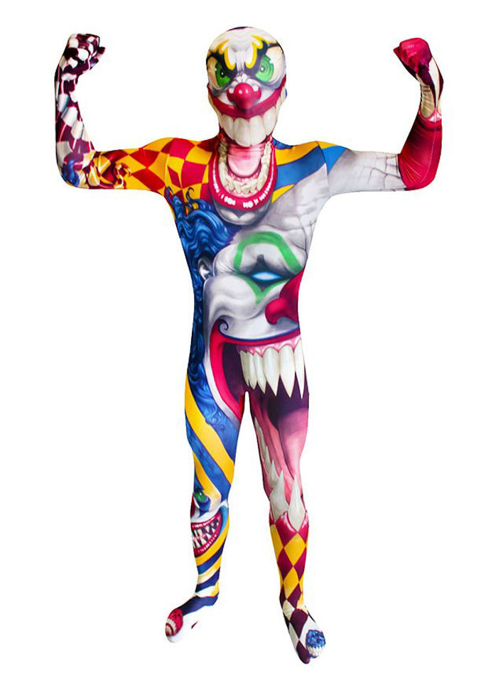 Morphsuit Kinder Clown Ganzkörperkostüm