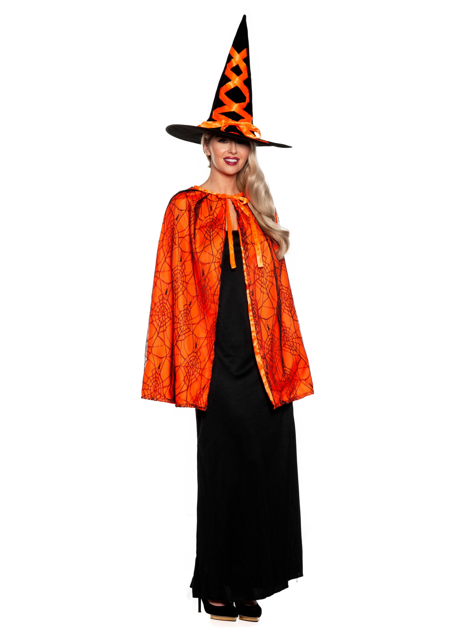 Hexenhut & Cape Set orange