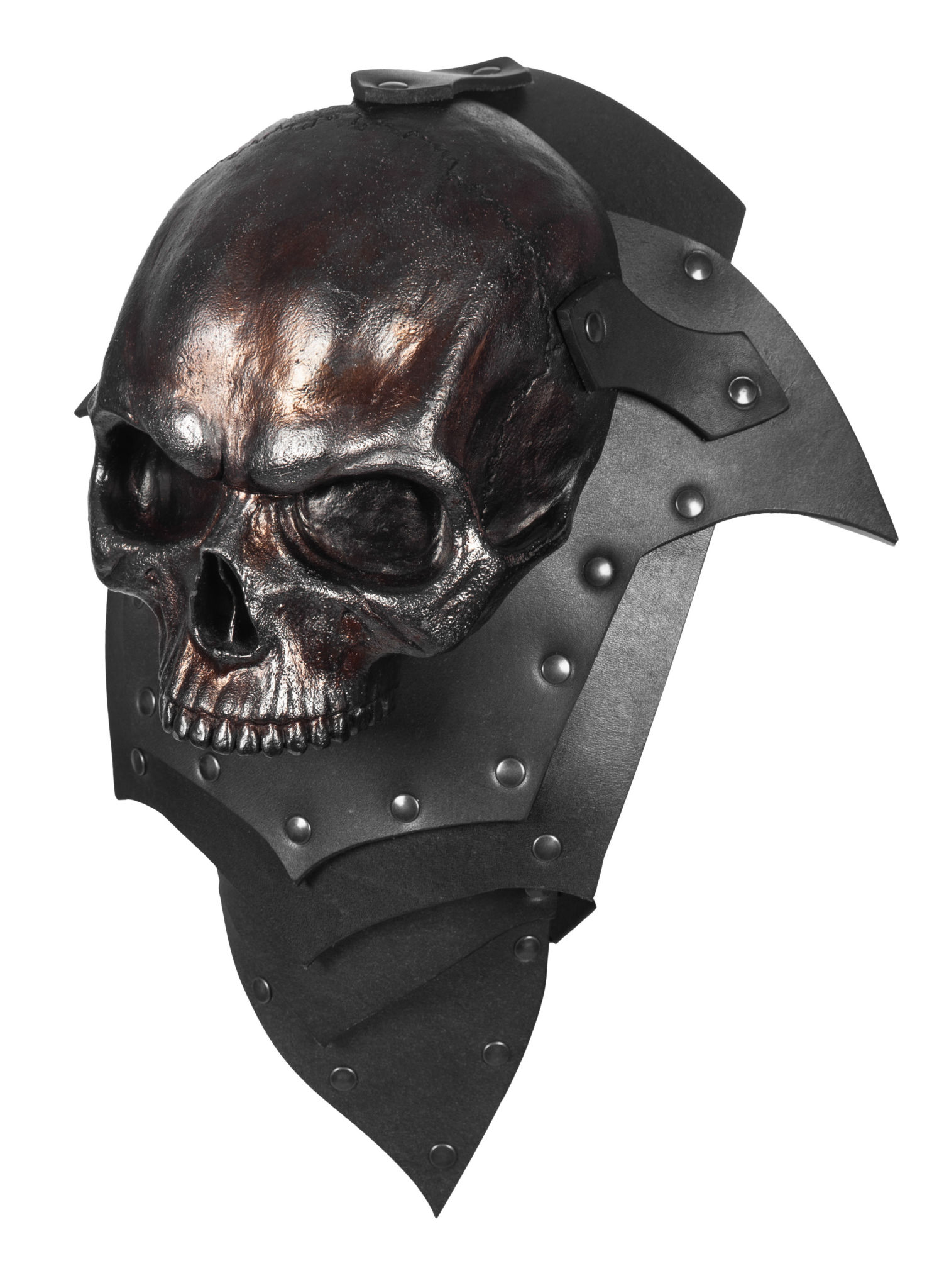 Lederschultern - Knochenfürst Metallfarben (Paar)