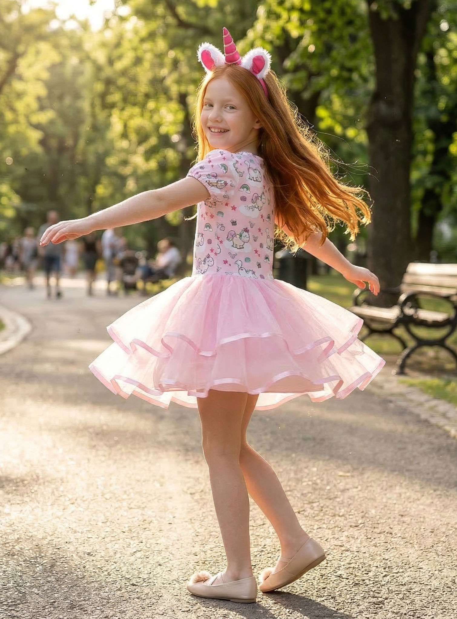 Einhorn Theodor Ballerina Kostüm für Kinder