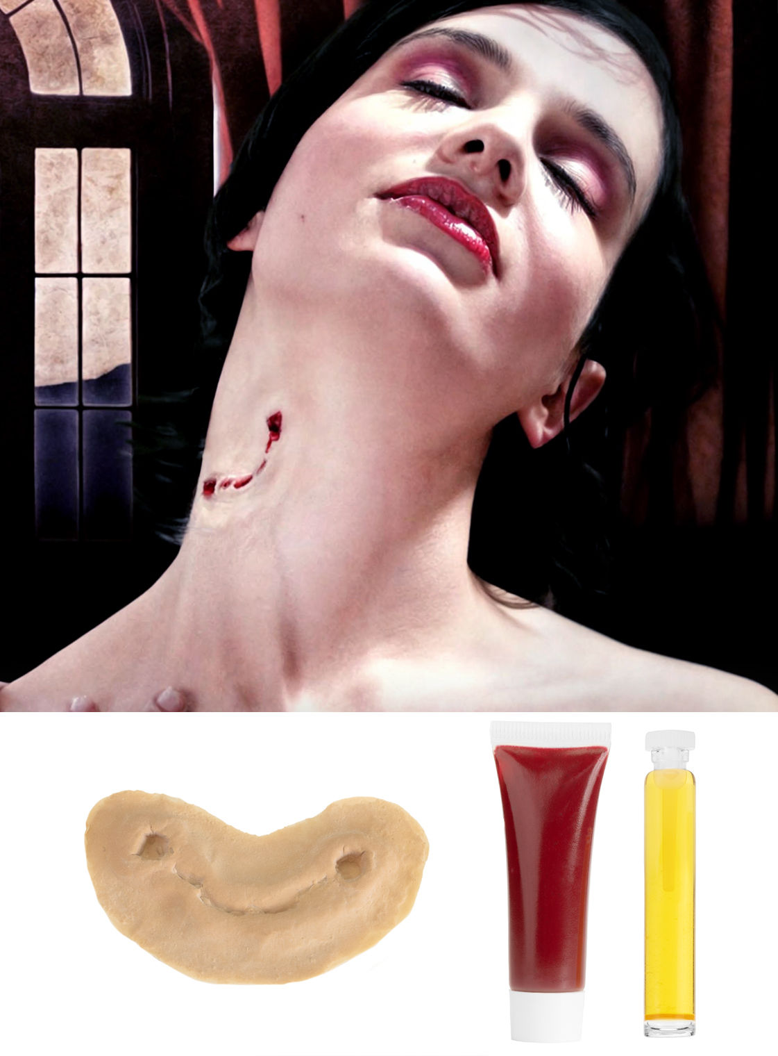 Vampirbiss Latexapplikation