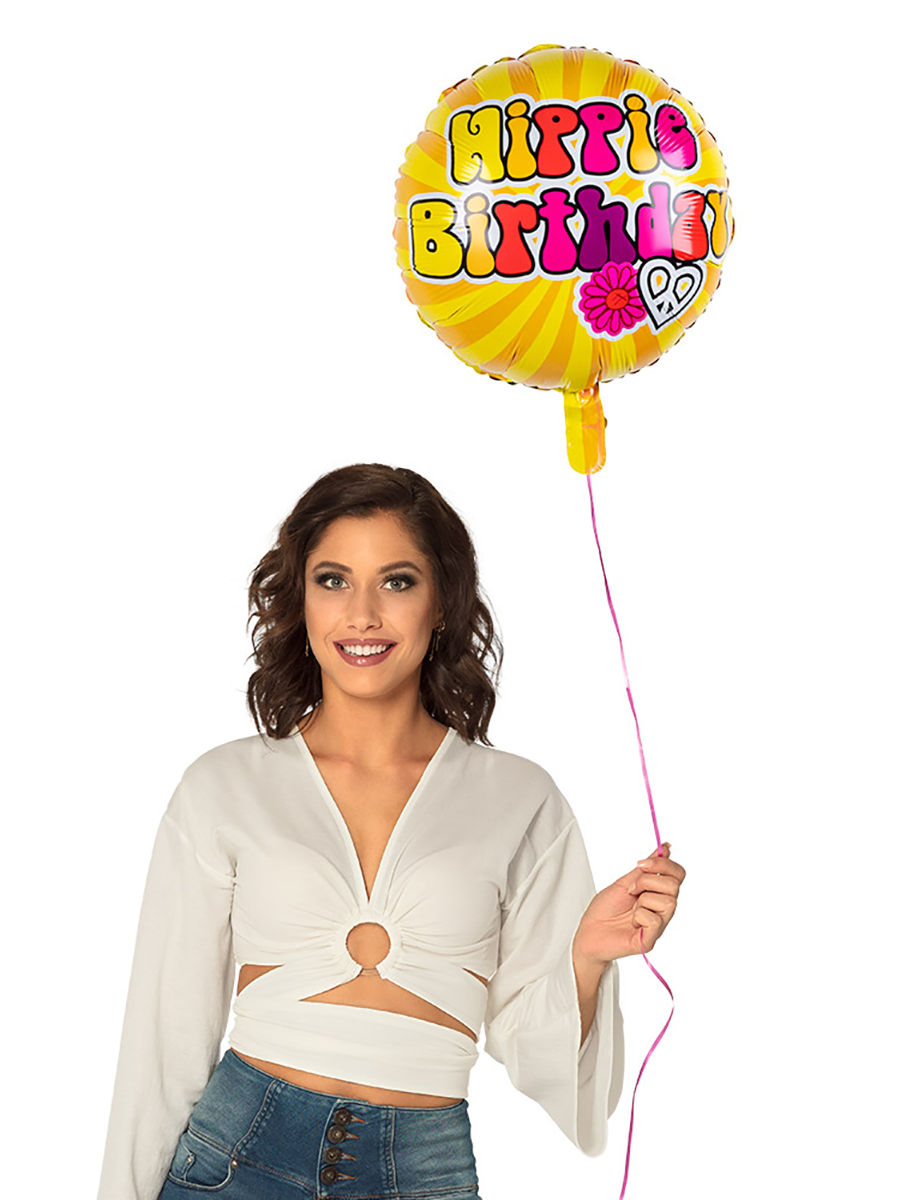 Hippie Birthday Folieballon
