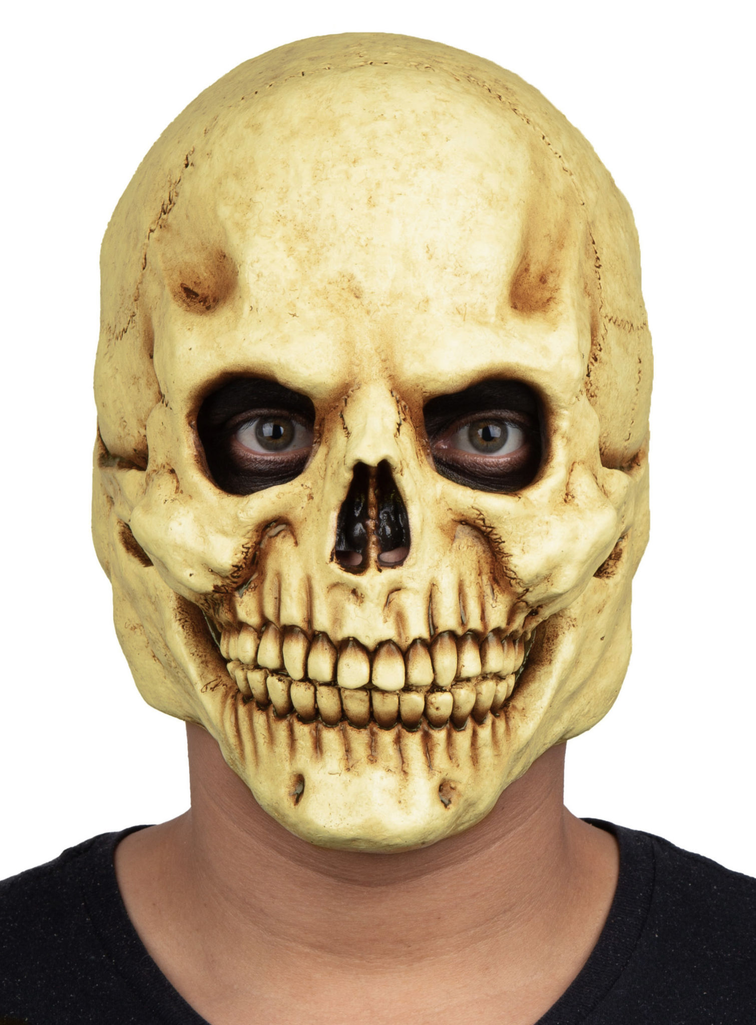 Totenkopf Maske des Grauens aus Latex