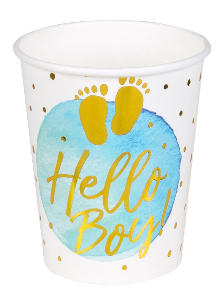 Hello Boy! Pappbecher 6 Stück