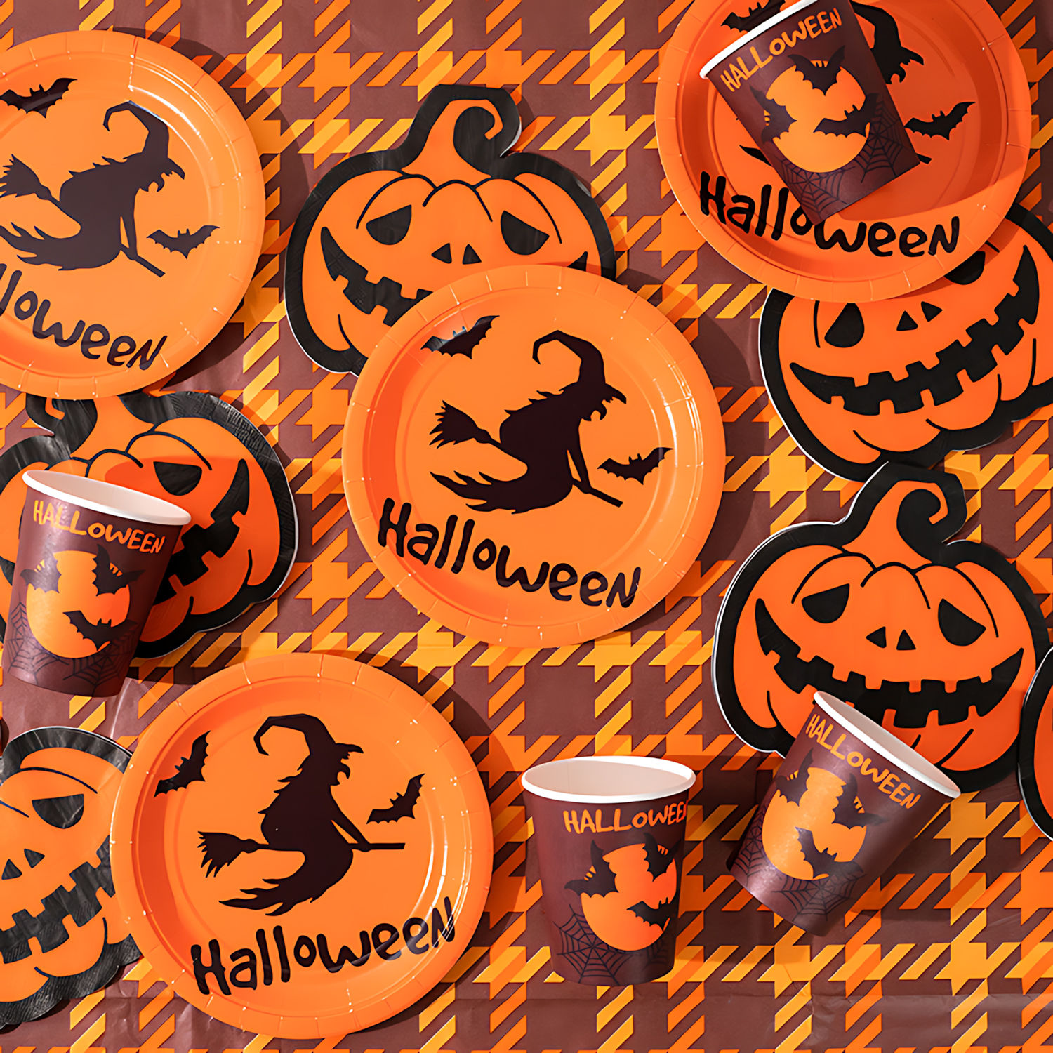 Halloween Party-Geschirr Set Basic 23-teilig