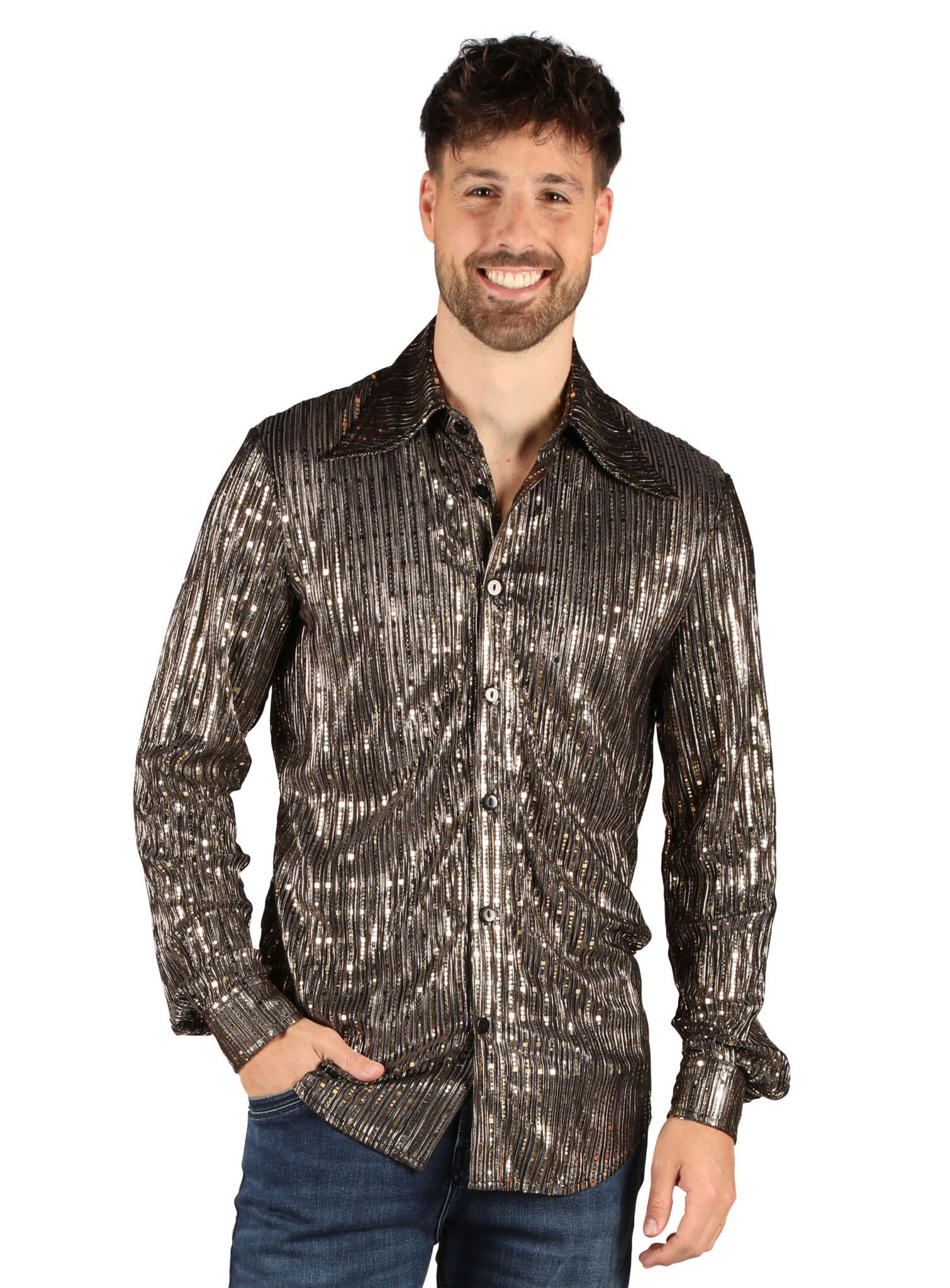 Disco Dancer Hemd gold