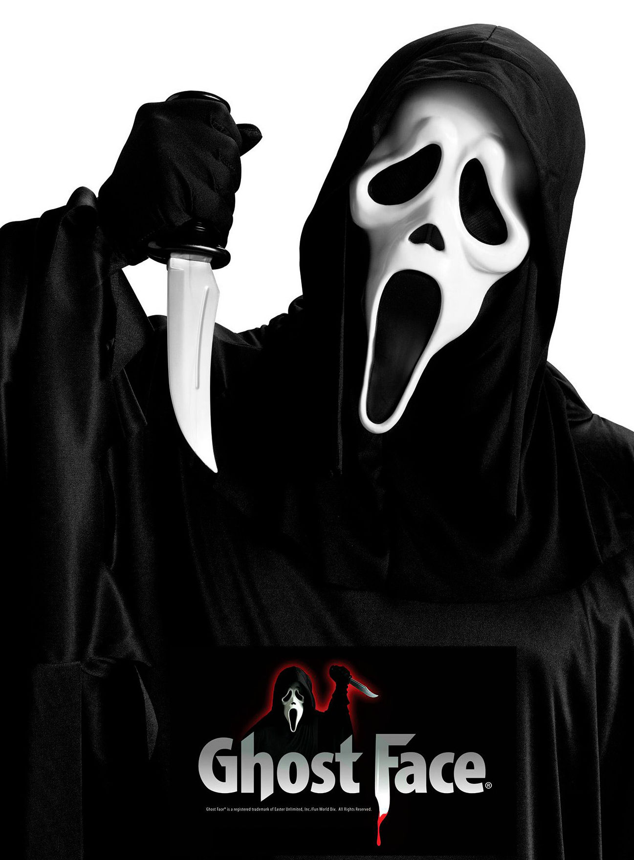 Scream - Ghostface Maske & Messer