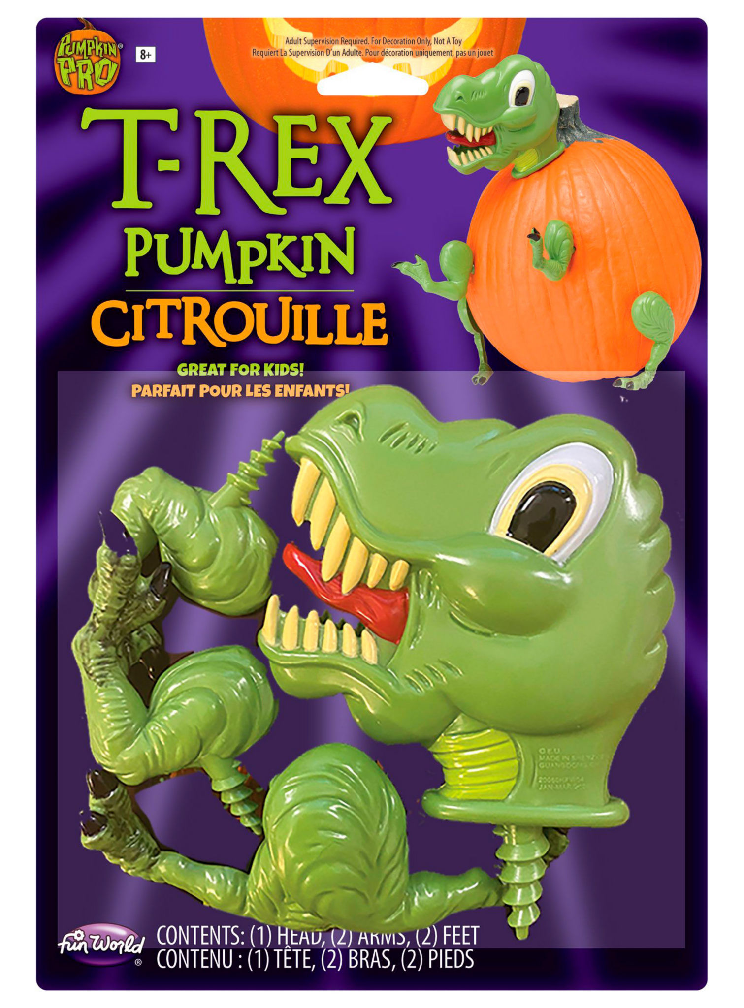 Dinosaurier für Halloween-Kürbis