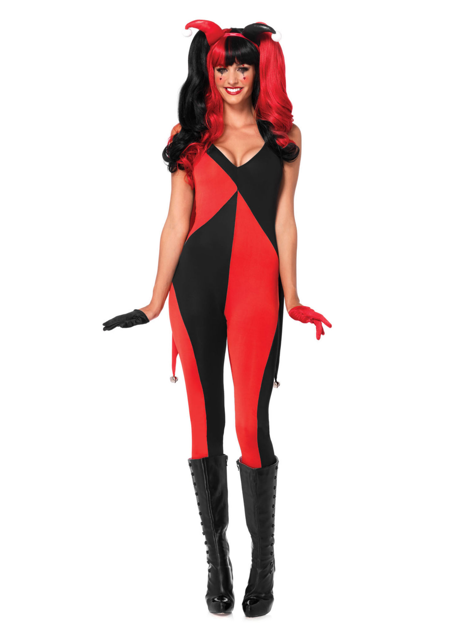 Harlekina Bodysuit mit Cape