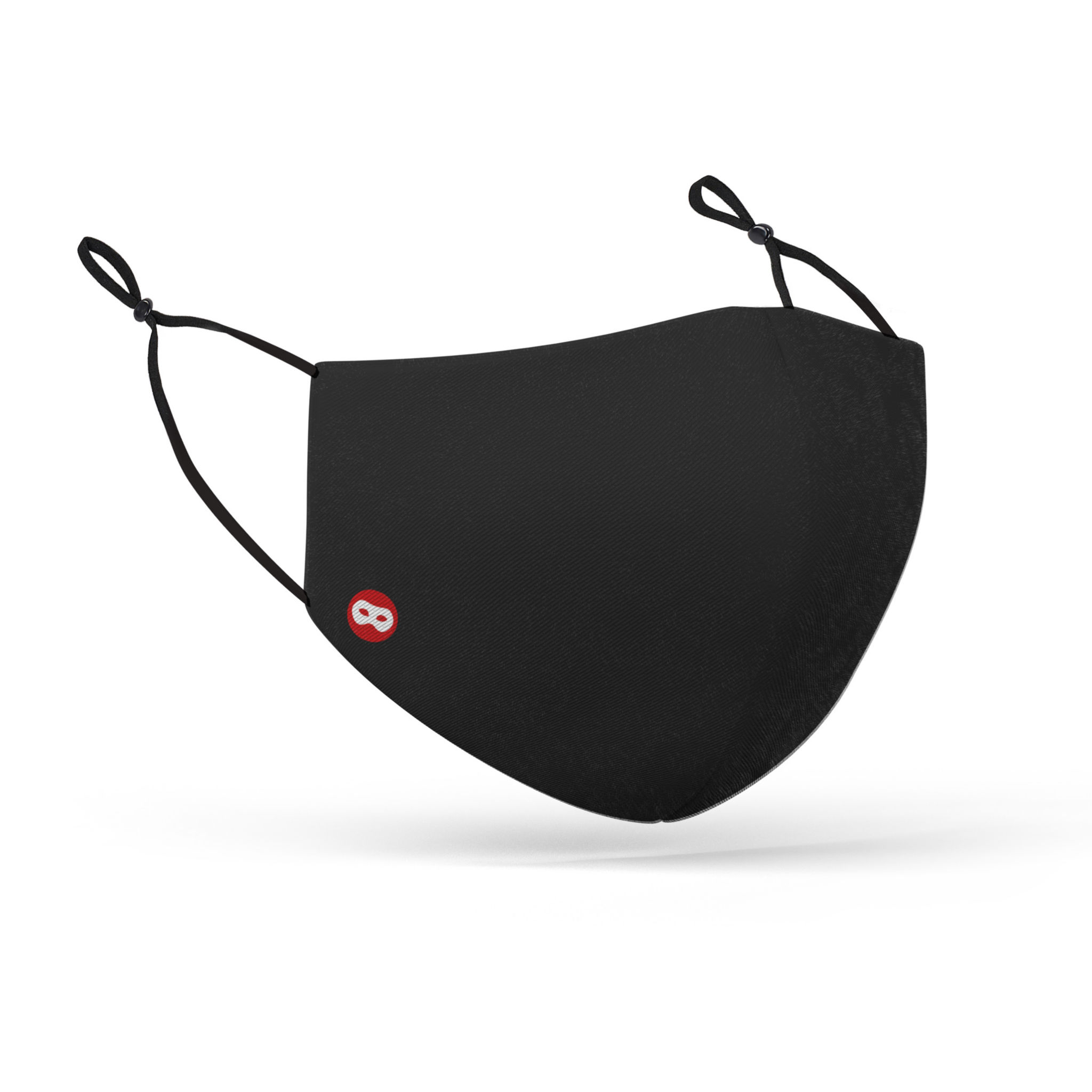 Stoffmaske schwarz