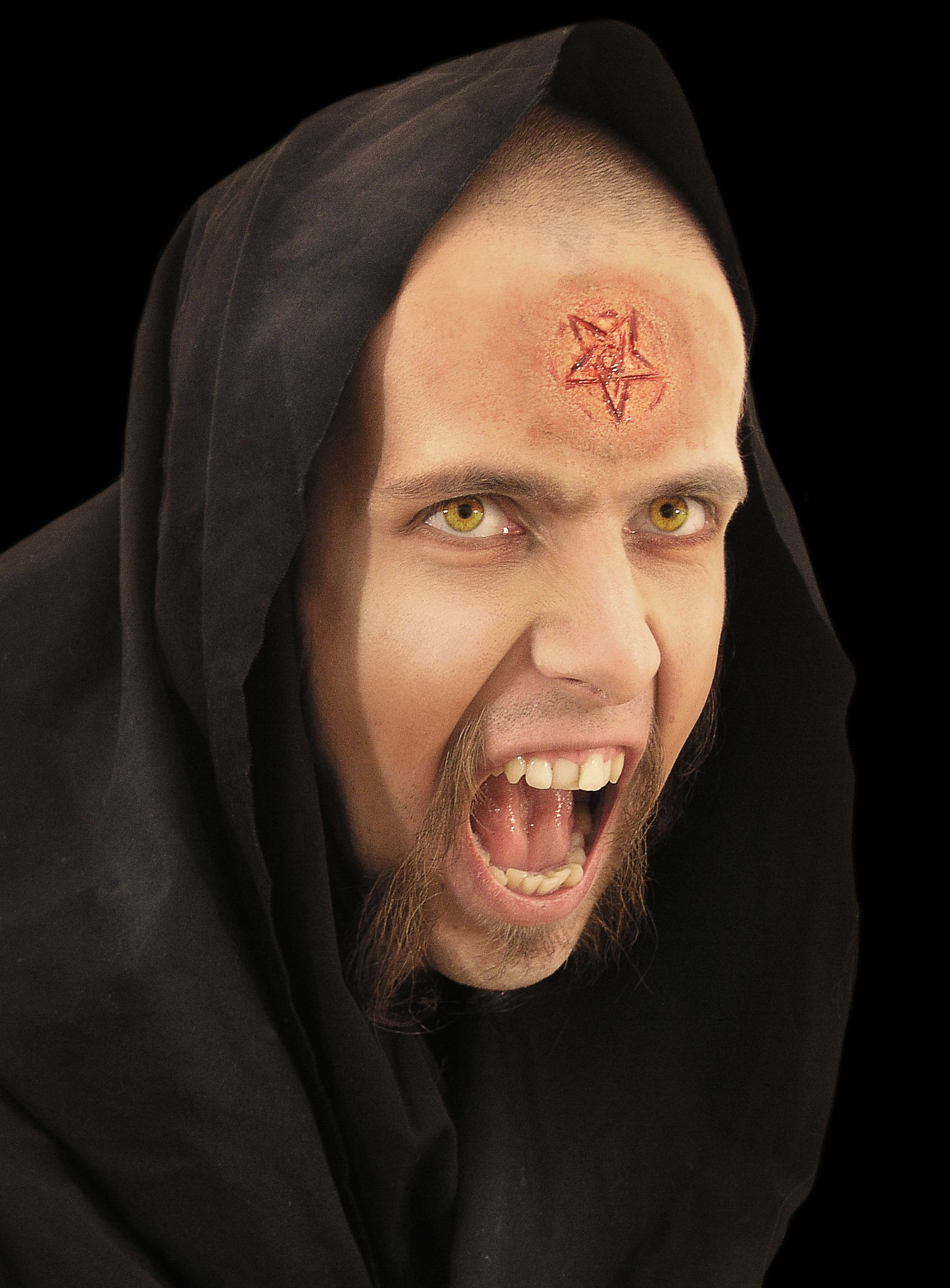 Pentagramm Wunde Latexapplikation