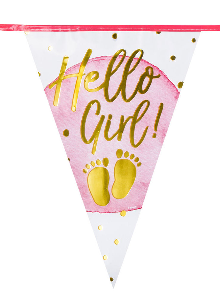 Hello Girl! Wimpelkette 6 Meter
