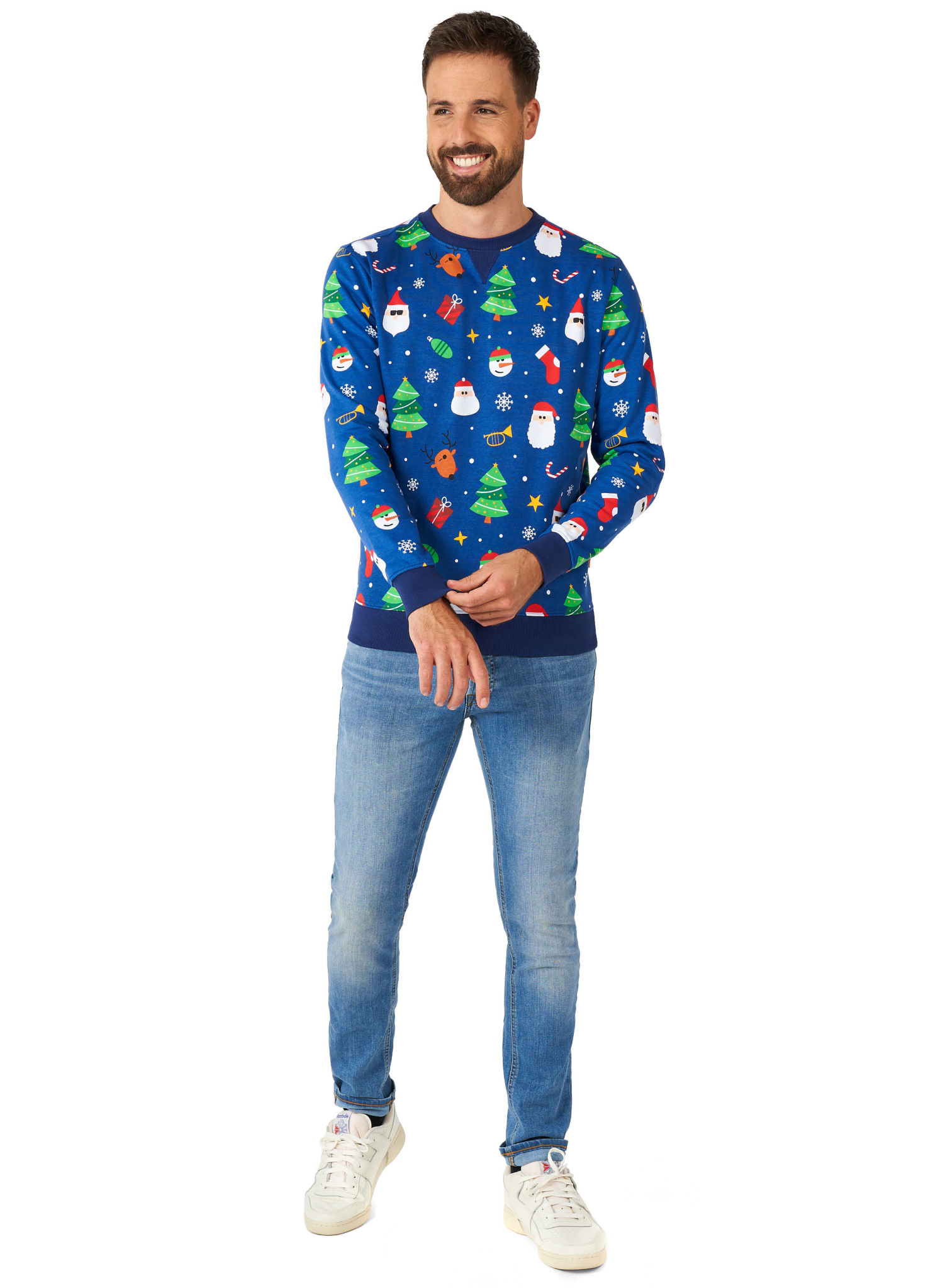 OppoSuits Festivity Blue Pullover