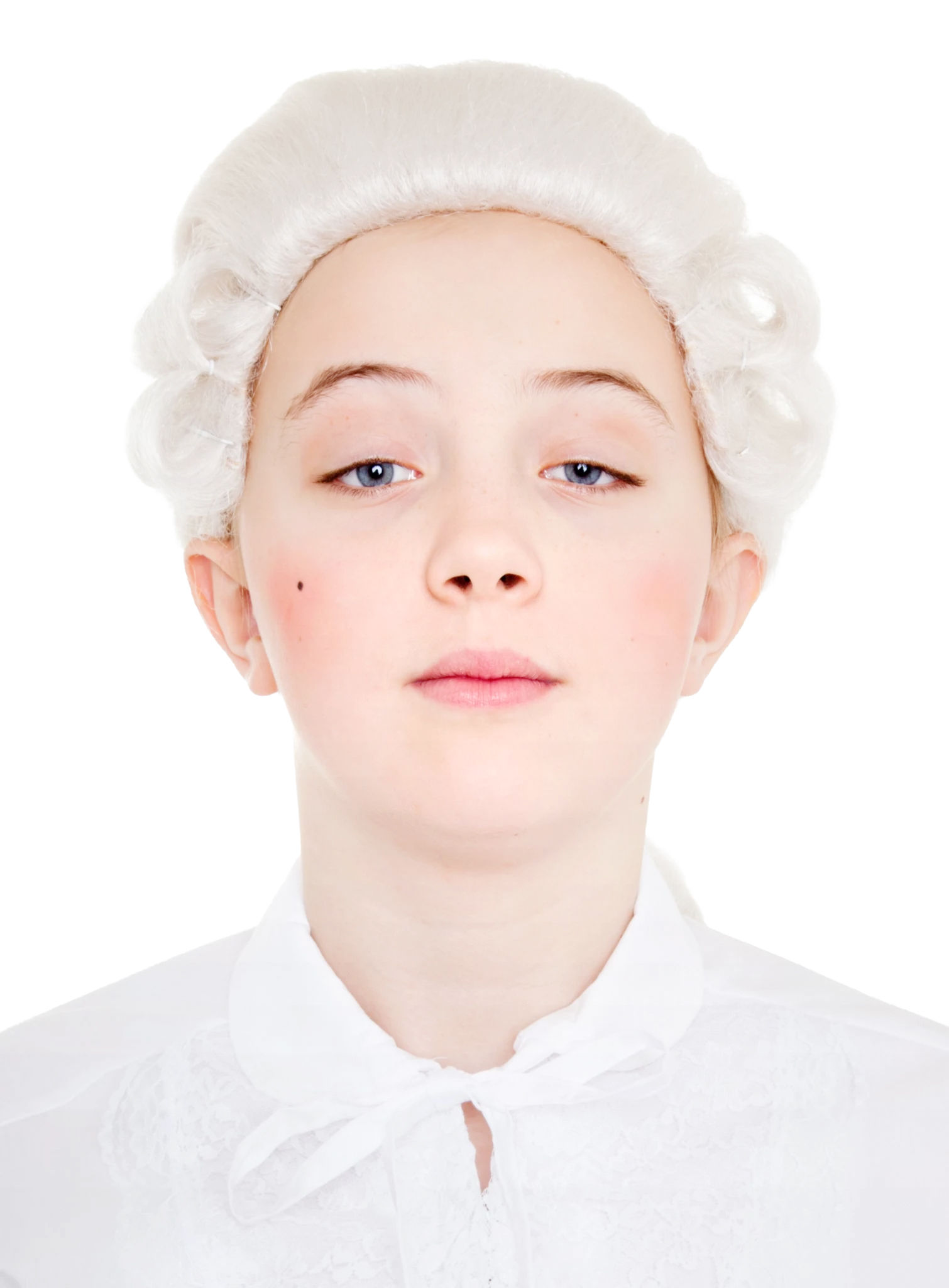 Barok Kinderpruik Met Vlecht