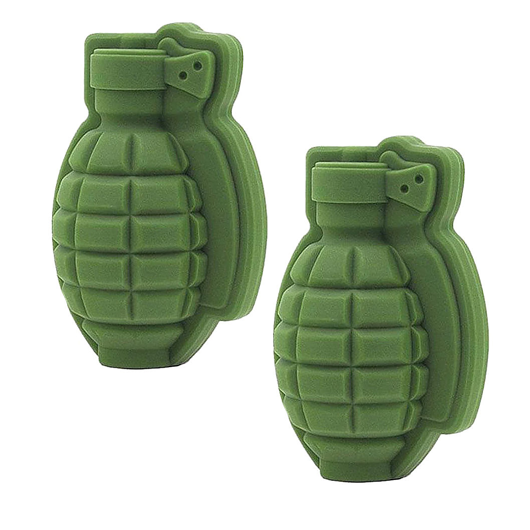 Handgranate Silikonform für Eiswürfel und zum Backen 9 cm