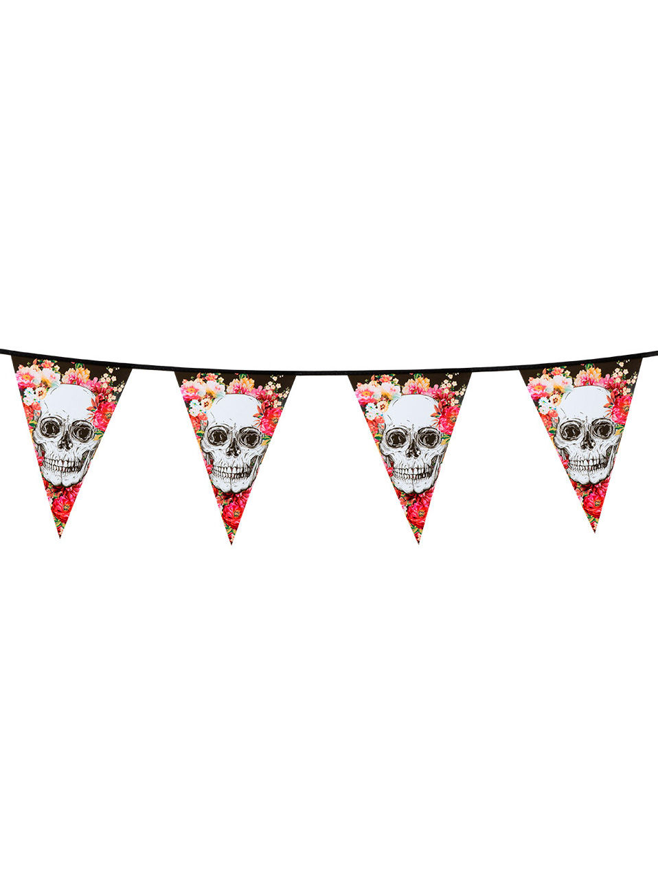Dia de los Muertos Wimpelkette 6 Meter