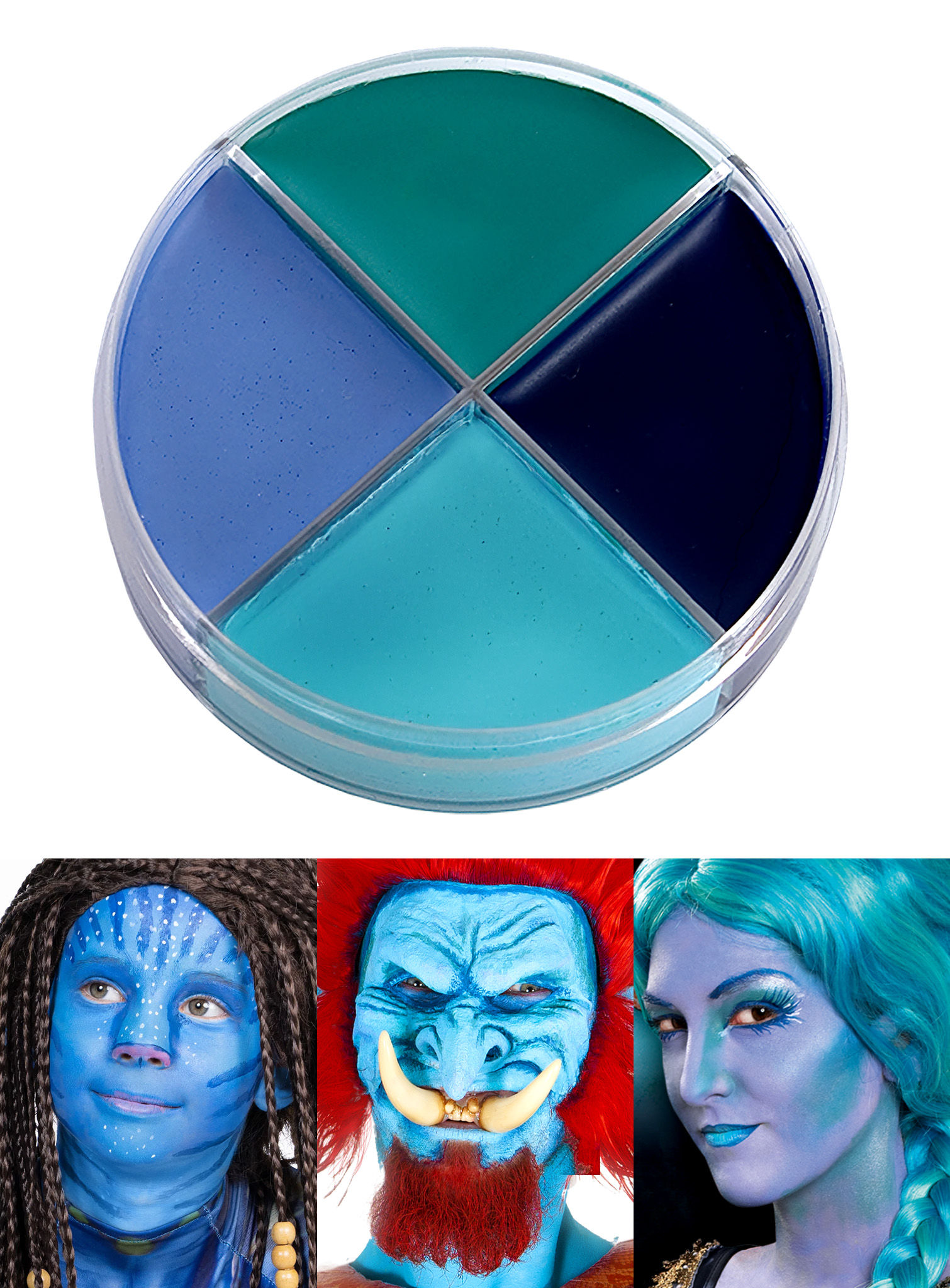 Creme Schminke Ocean Make-up 4-Farben 15ml