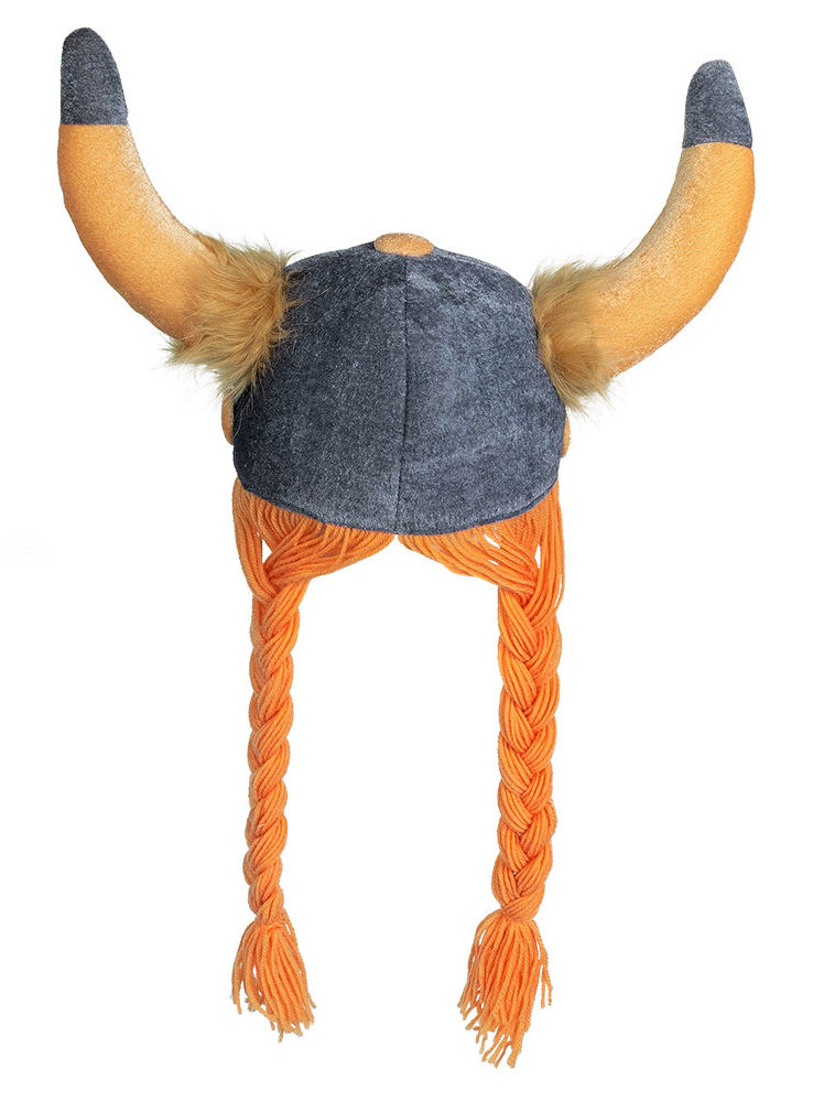 Galliër Helm Van Stof Met Hoorns En Vlechten