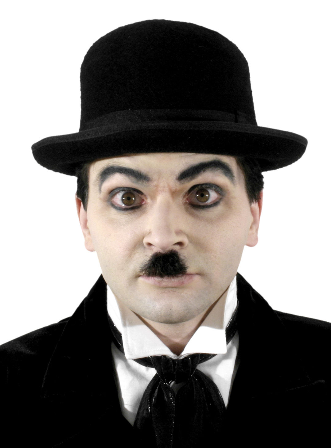 Schnurrbart Charlie - Professioneller Oberlippenbart mit Echthaar Anteil