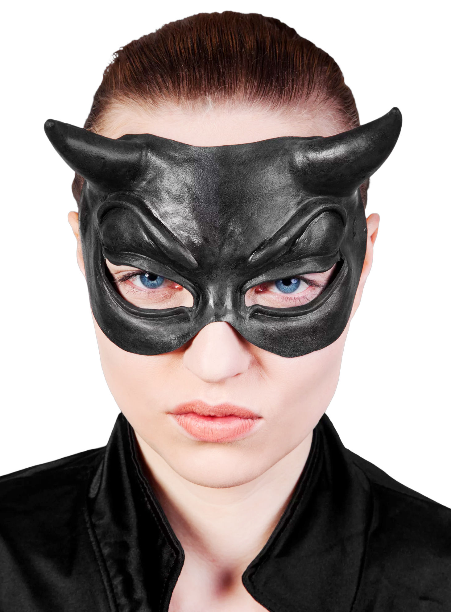Mephisto Teufel Halbmaske schwarz
