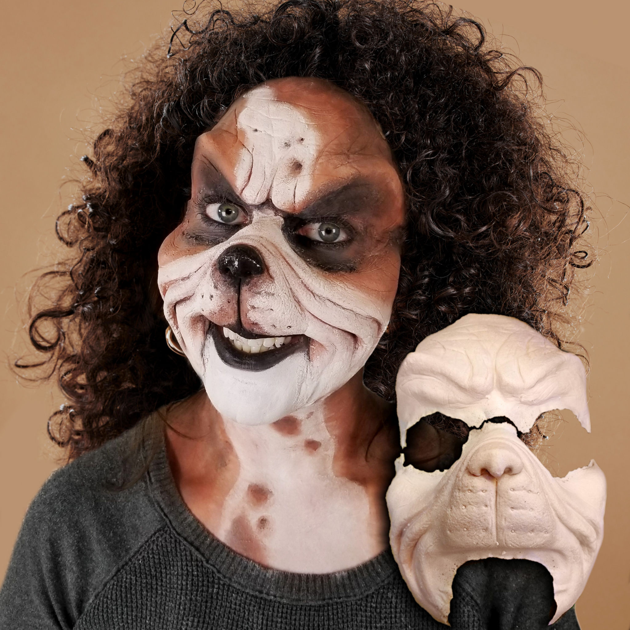 Special FX Weihnachtsgrummel Maske aus Schaumlatex