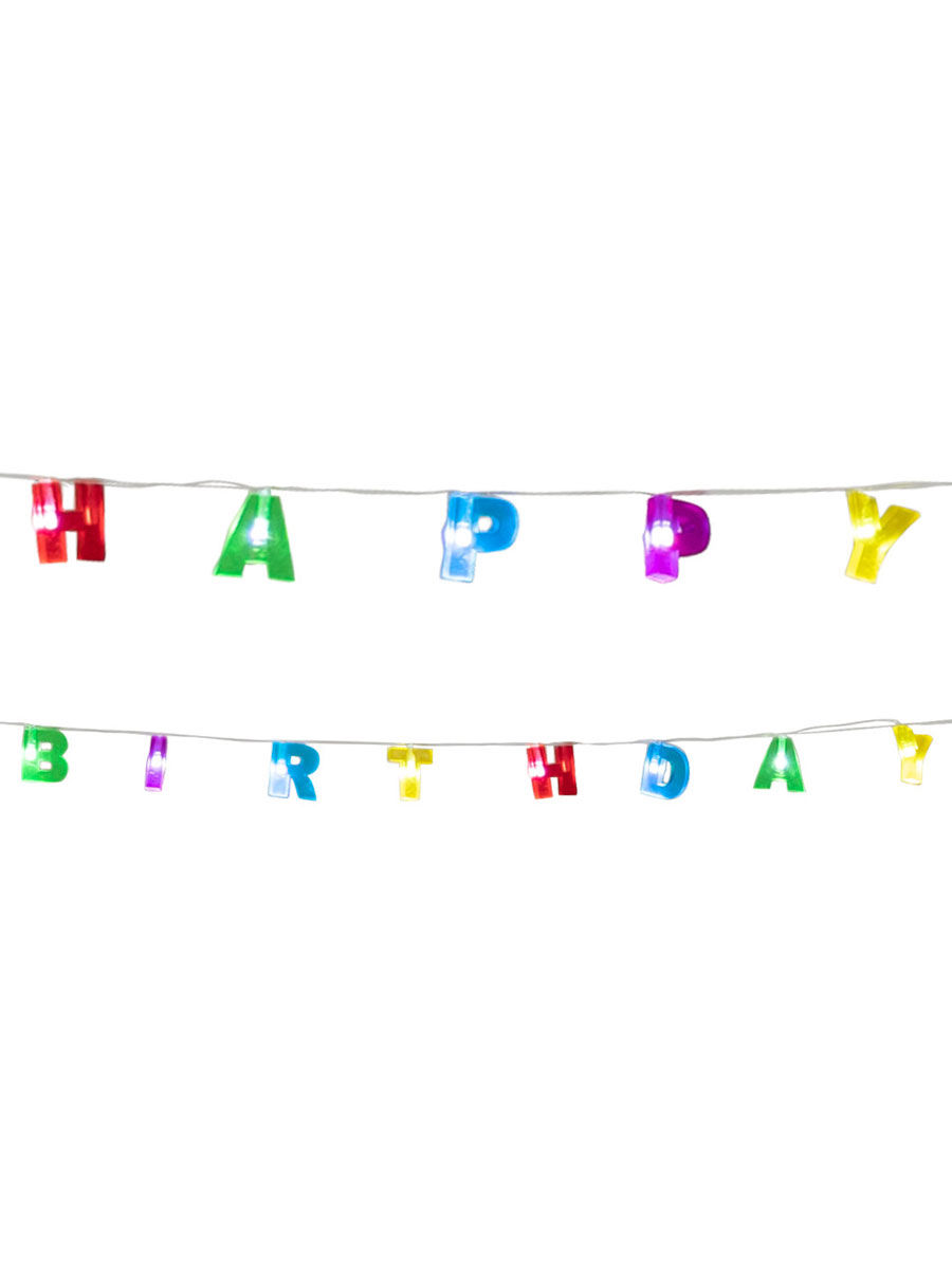 Lichterkette Happy Birthday 160 cm