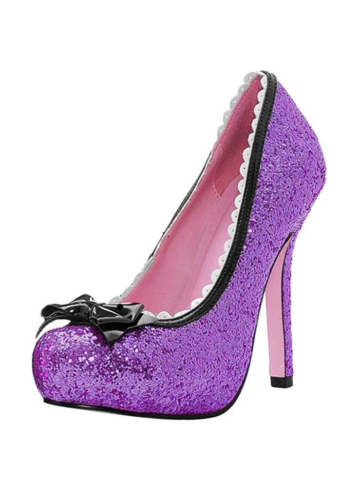Glitzer High Heels lila