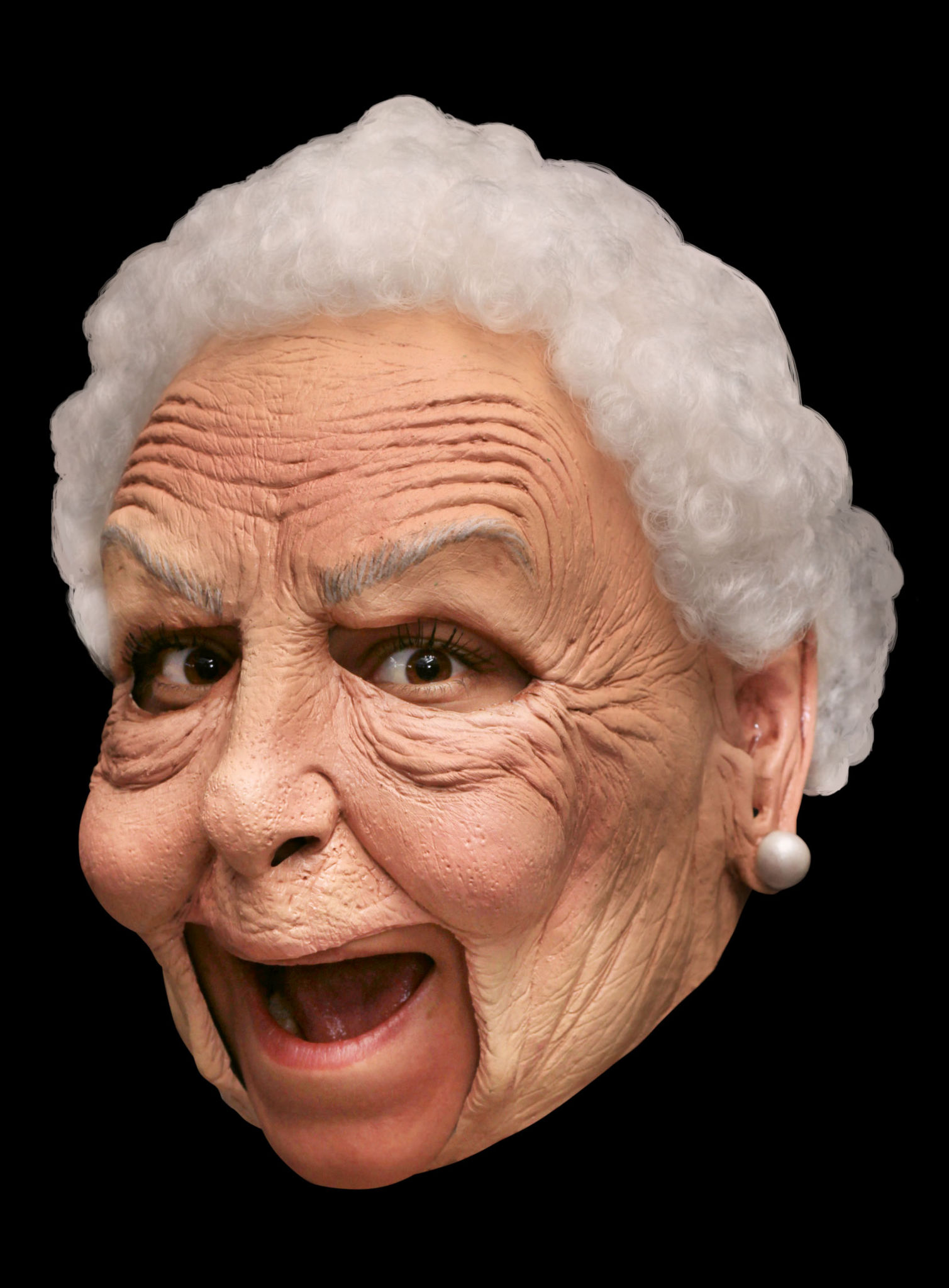 Böse Nanny Deluxe Kinnlose Maske