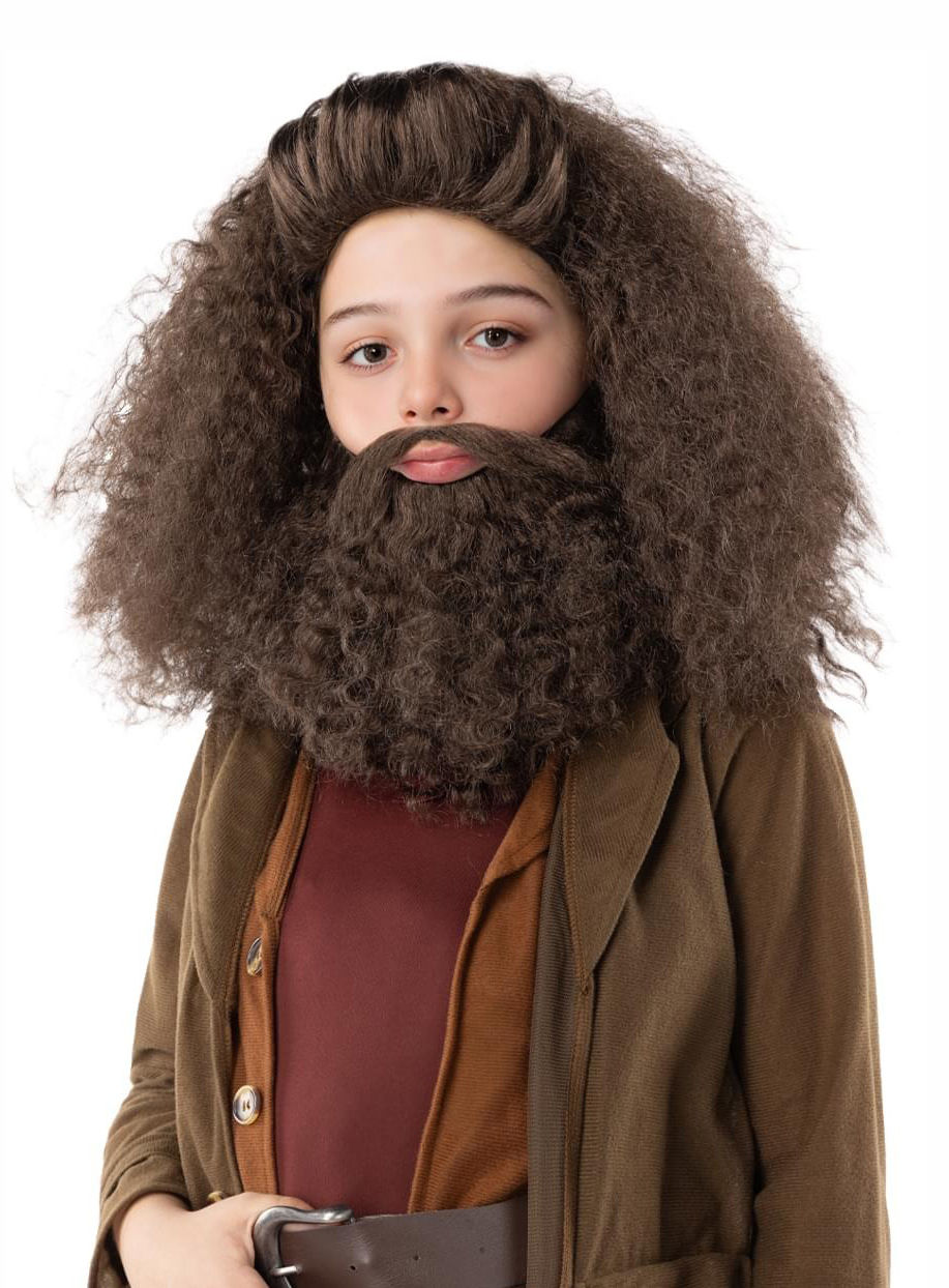 Harry Potter – Hagrid Perücke mit Bart für Kinder