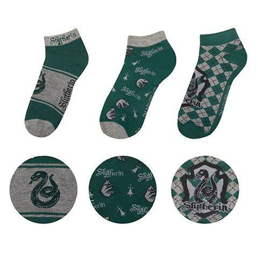 Harry Potter - Knöchelsocken 3er-Pack Slytherin