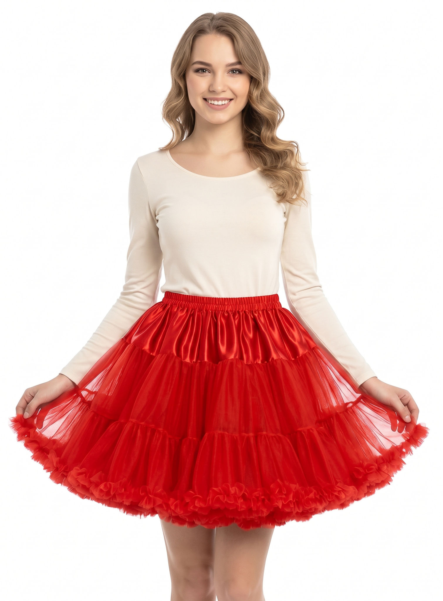 Rüschen Tutu rot