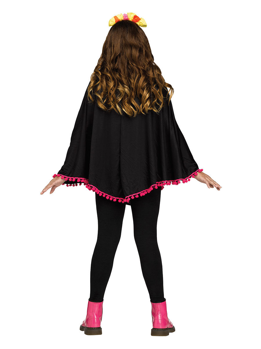 Dia de los Muertos Poncho für Kinder