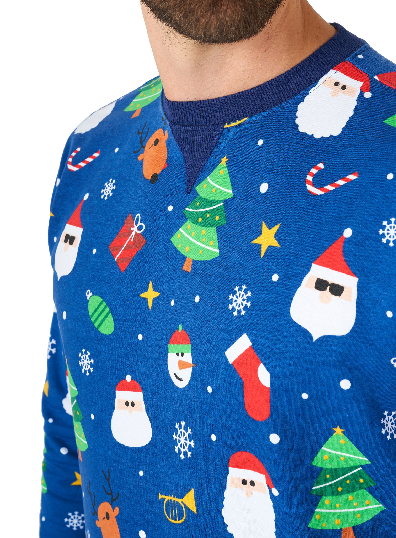 OppoSuits Festivity Blue Pullover