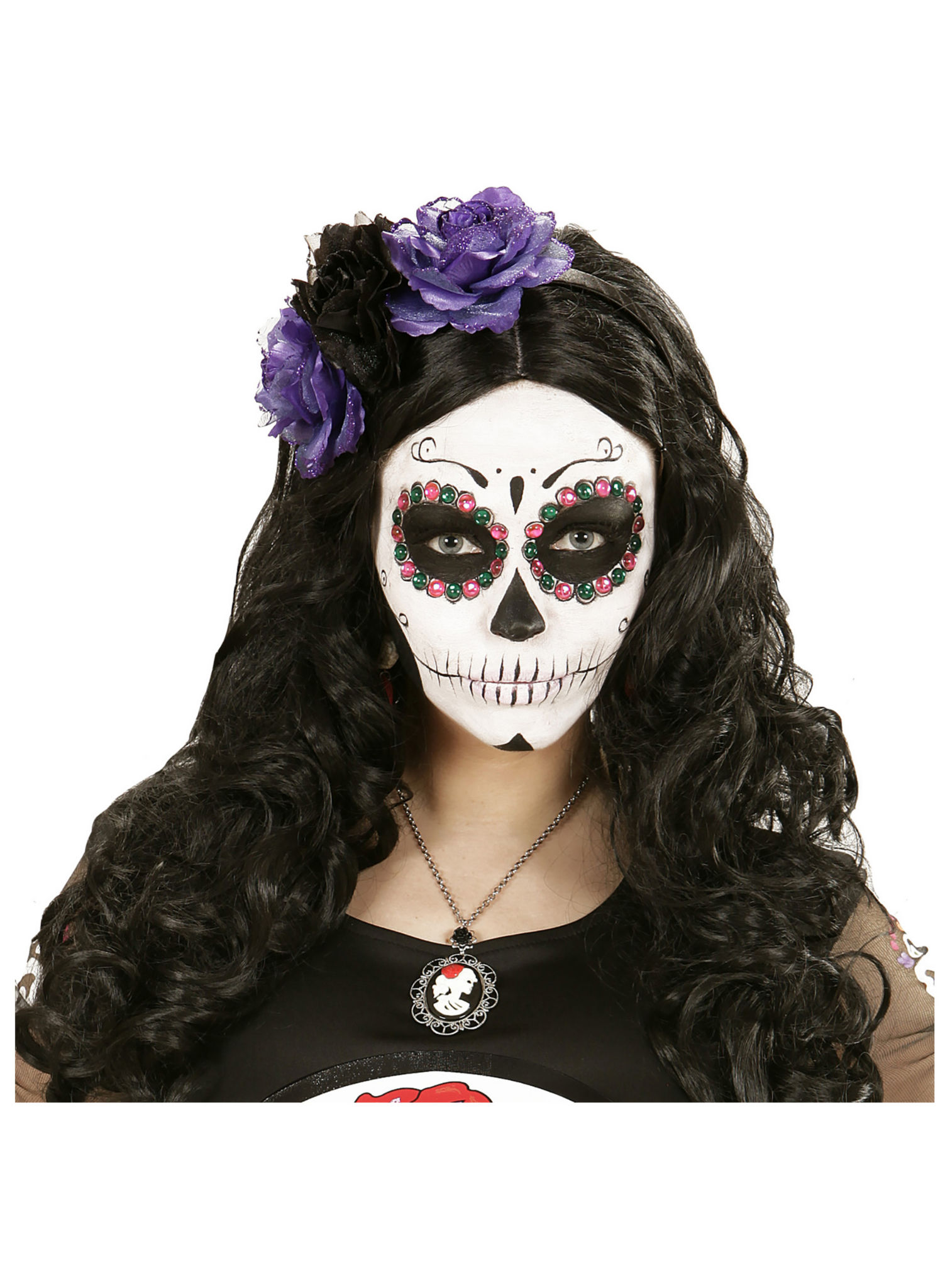 Rosy Haarreif mit Rosen schwarz-violett
