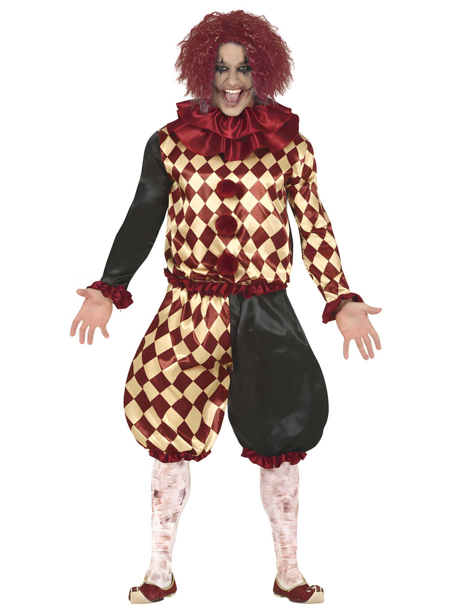 Psycho-clownkostuum voor mannen