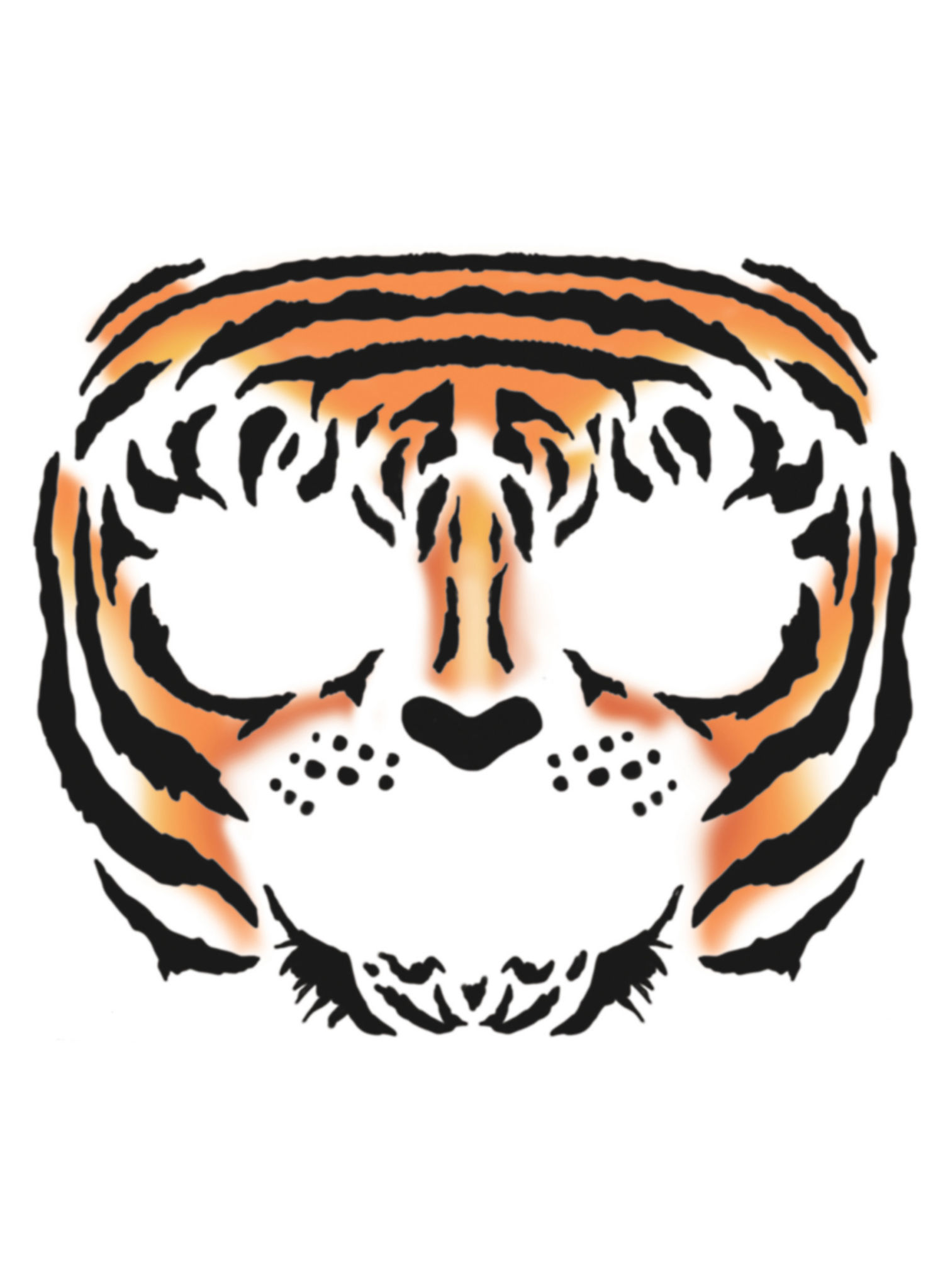 Tijger Gezicht Plaktattoo