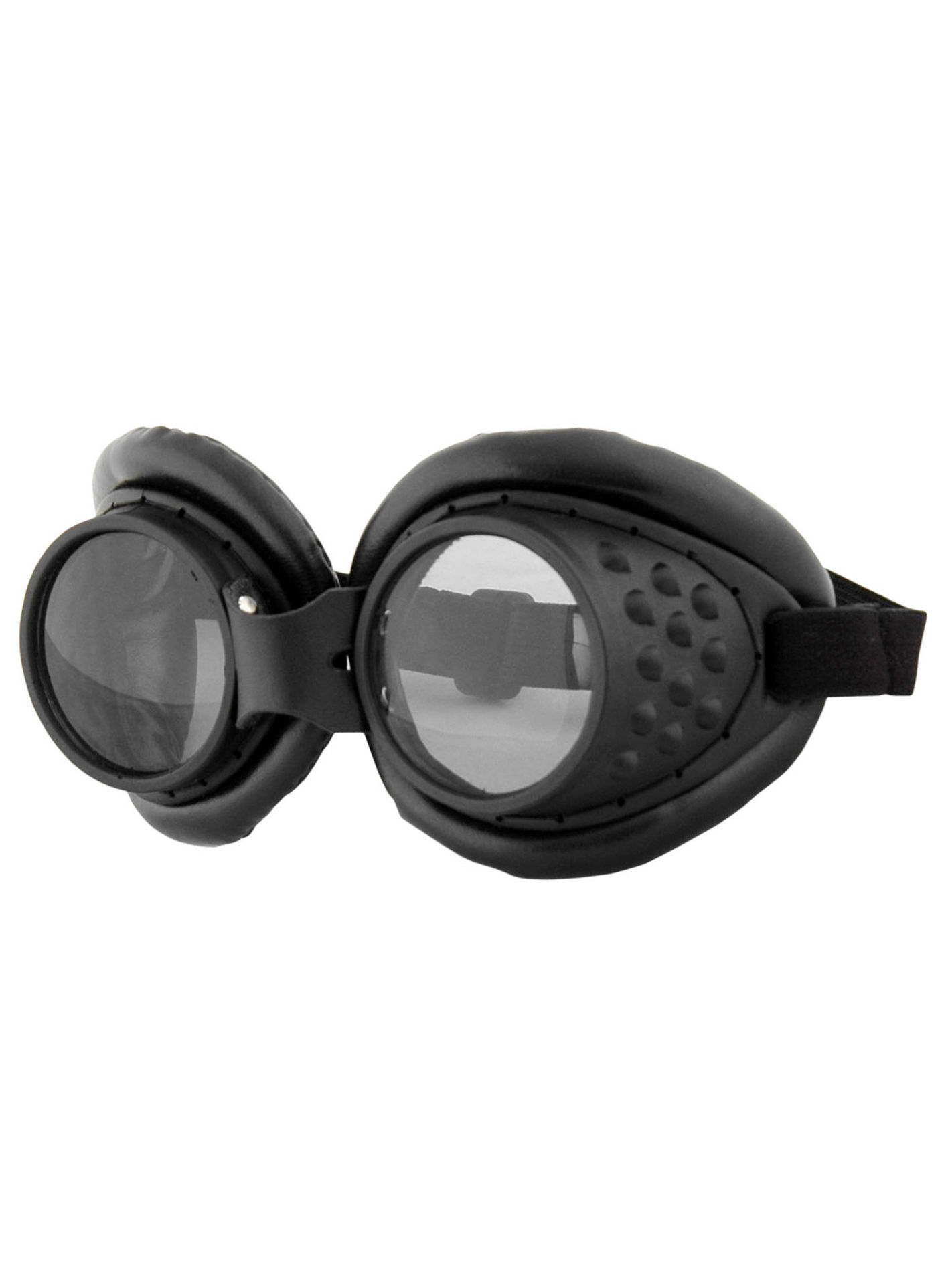 Steampunk Fliegerbrille schwarz