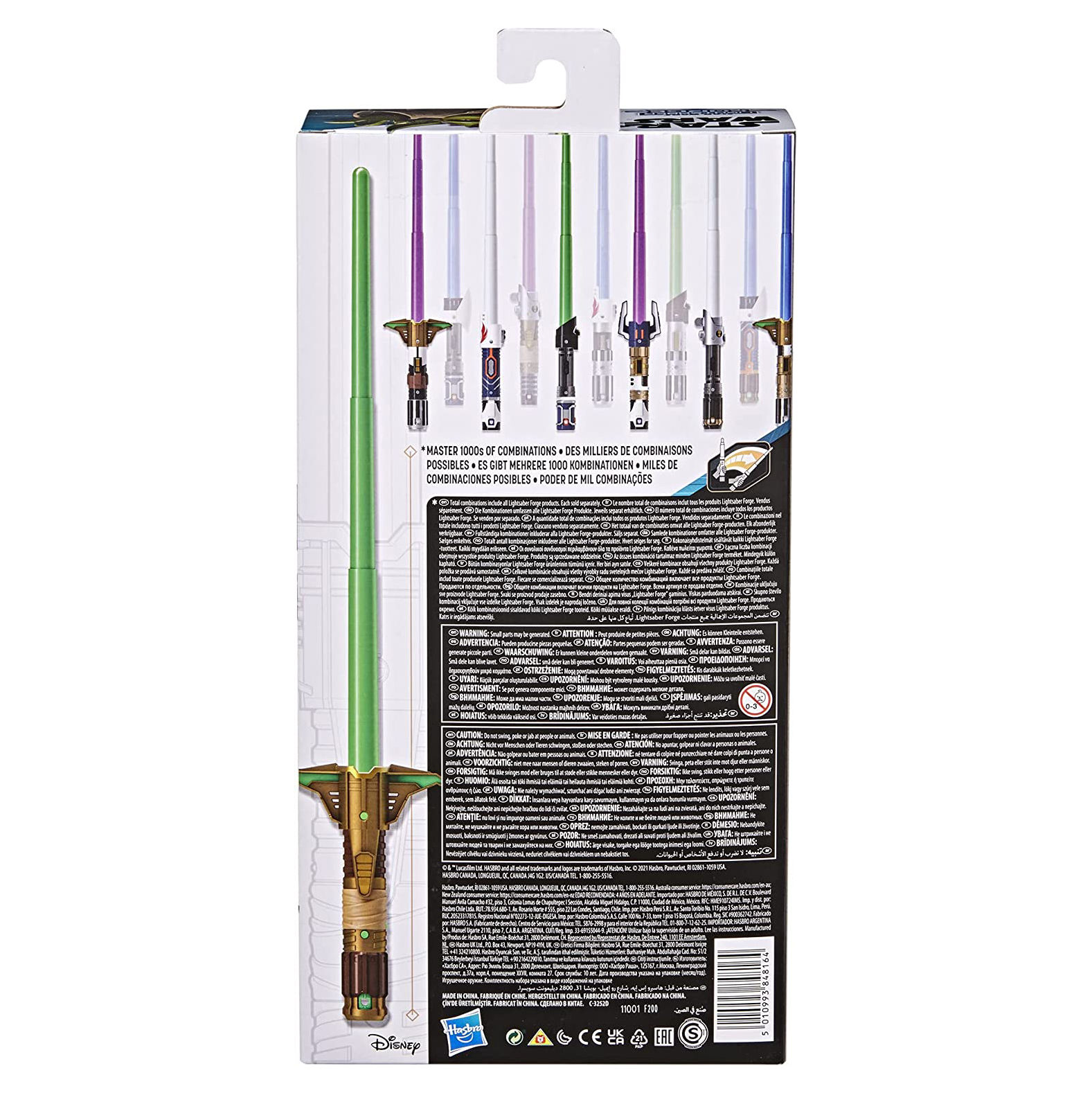 Star Wars Lightsaber Forge Yoda ausfahrbares grünes Lichtschwert