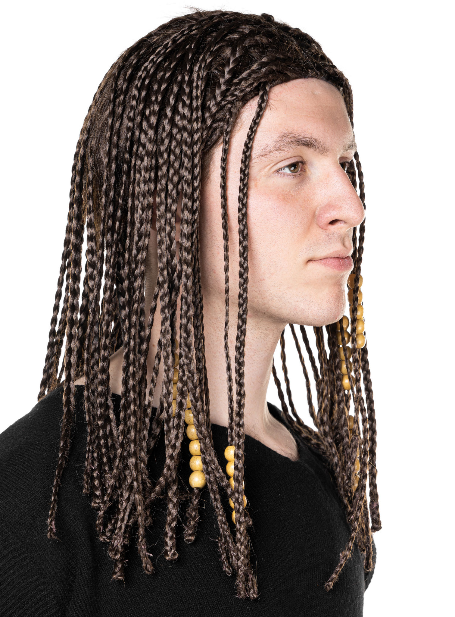 Braids mit Perlen – Flechtfrisur Perücke